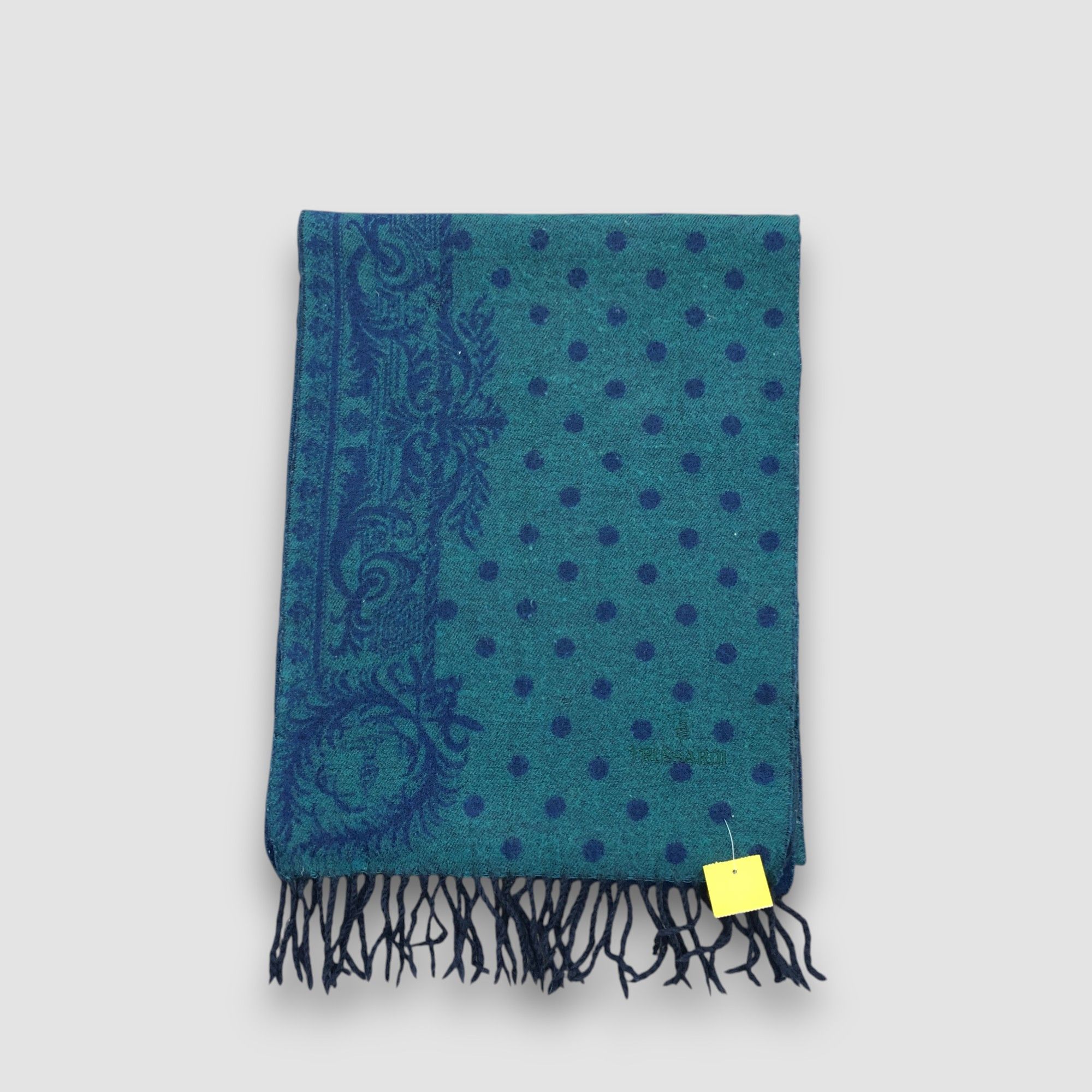 Trussardi Vintage Trussardi Scarf Muffler Wool Cashmere Scarves Size ONE SIZE - 3 Thumbnail
