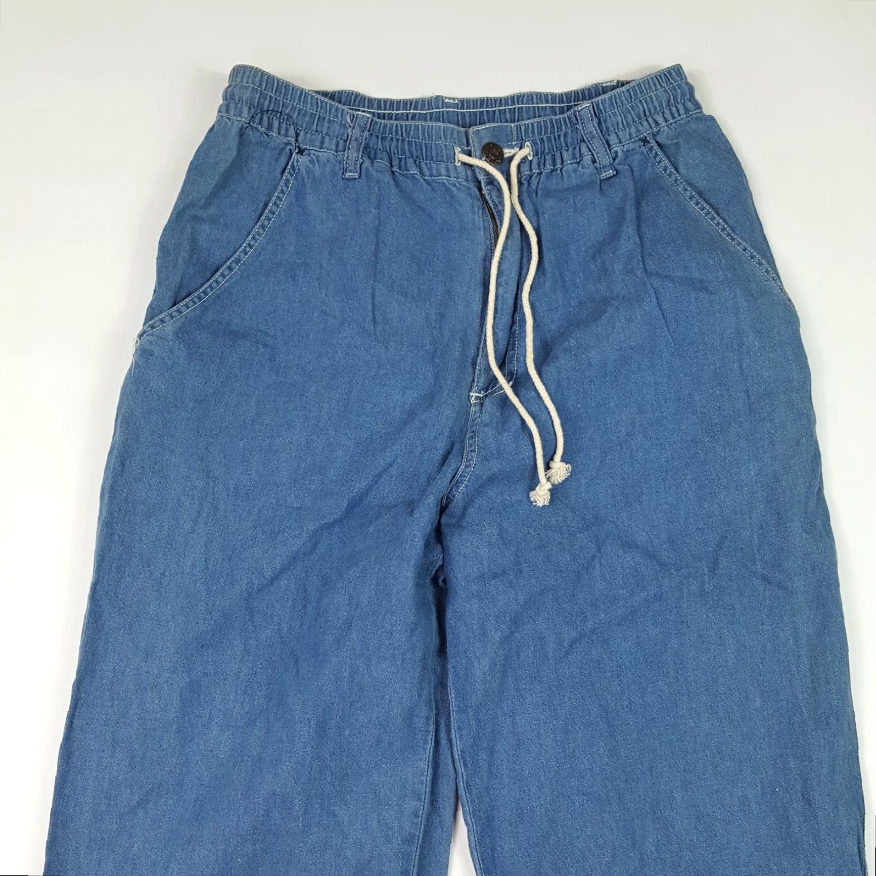 Denime VTG 80s Street Wear Womens Size M Stretch Relaxed Tapered Denim Blue Jeans Vintage Yes Size 32" / US 10 / IT 46 - 2 Thumbnail