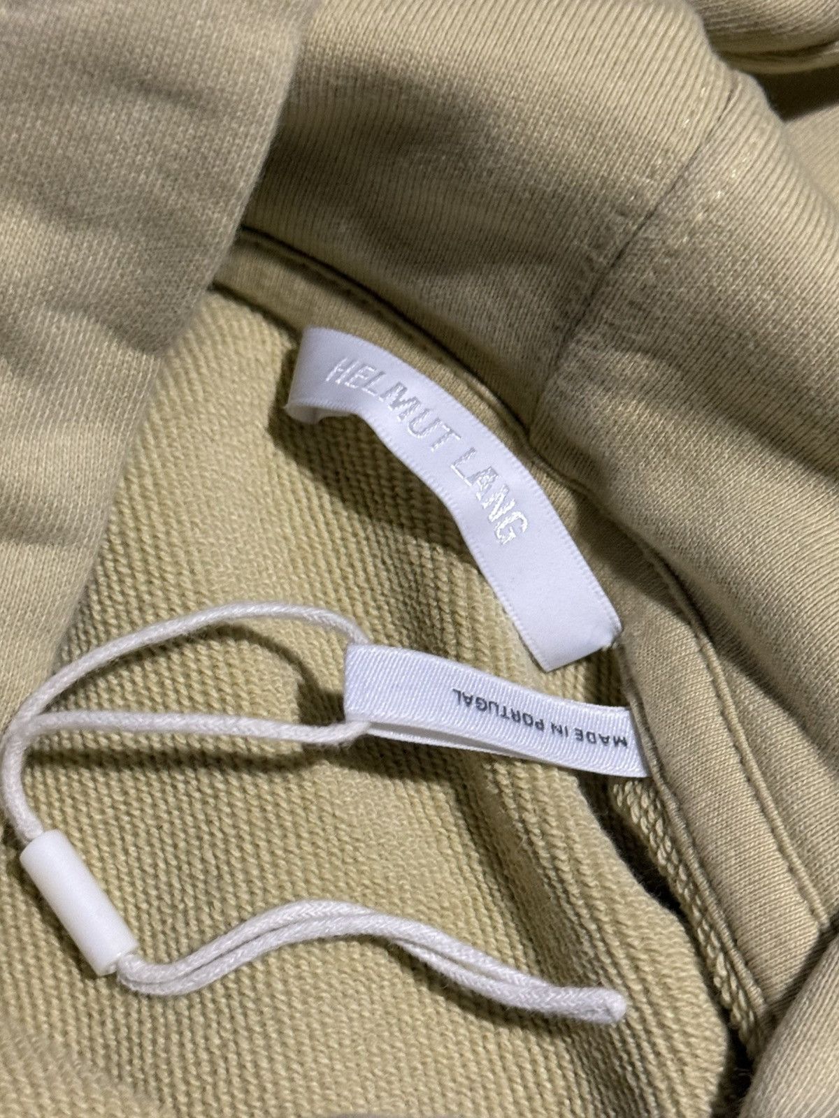 Helmut Lang Helmut Lang Logo Hoodie Cream Black Size US XL / EU 56 / 4 - 4 Thumbnail