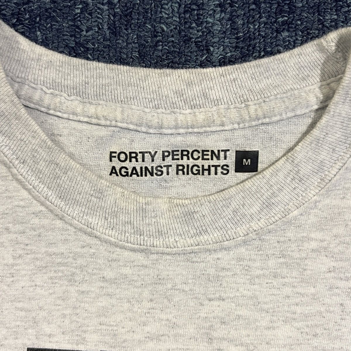 Other Vintage 00s FORTY PERCENT AGAINST RIGHTS Long Sleeve Tee Size US M / EU 48-50 / 2 - 6 Thumbnail