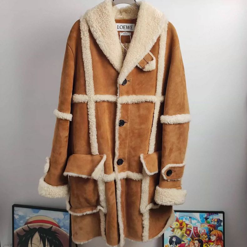 Loewe Loewe Kaspi beige apricot collar imitation fur integrated Size M / US 6-8 / IT 42-44 - 1 Thumbnail