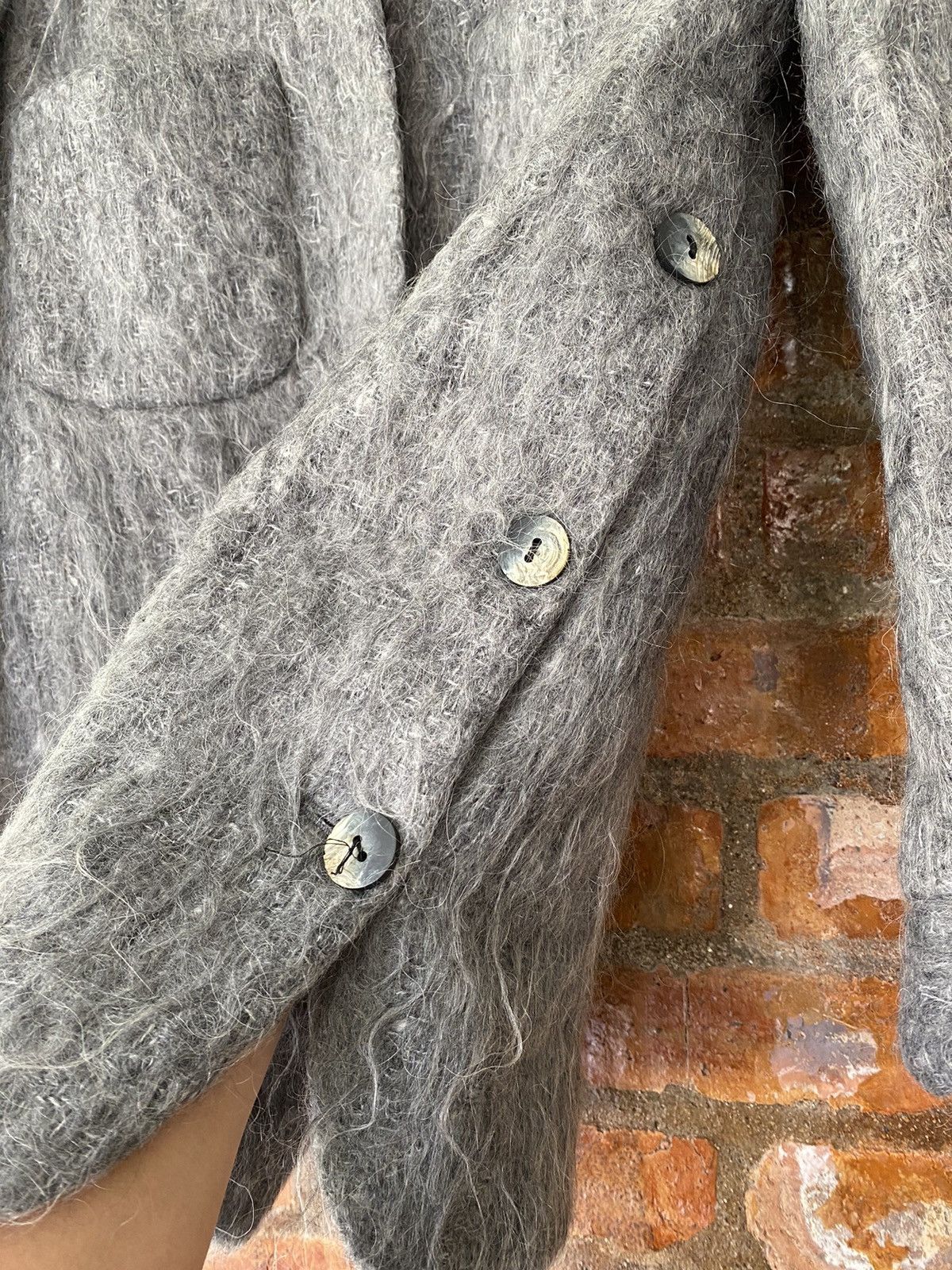 Valentino 1990s Oliver by Valentino MOHAIR long Jacket Size M / US 6-8 / IT 42-44 - 16 Thumbnail