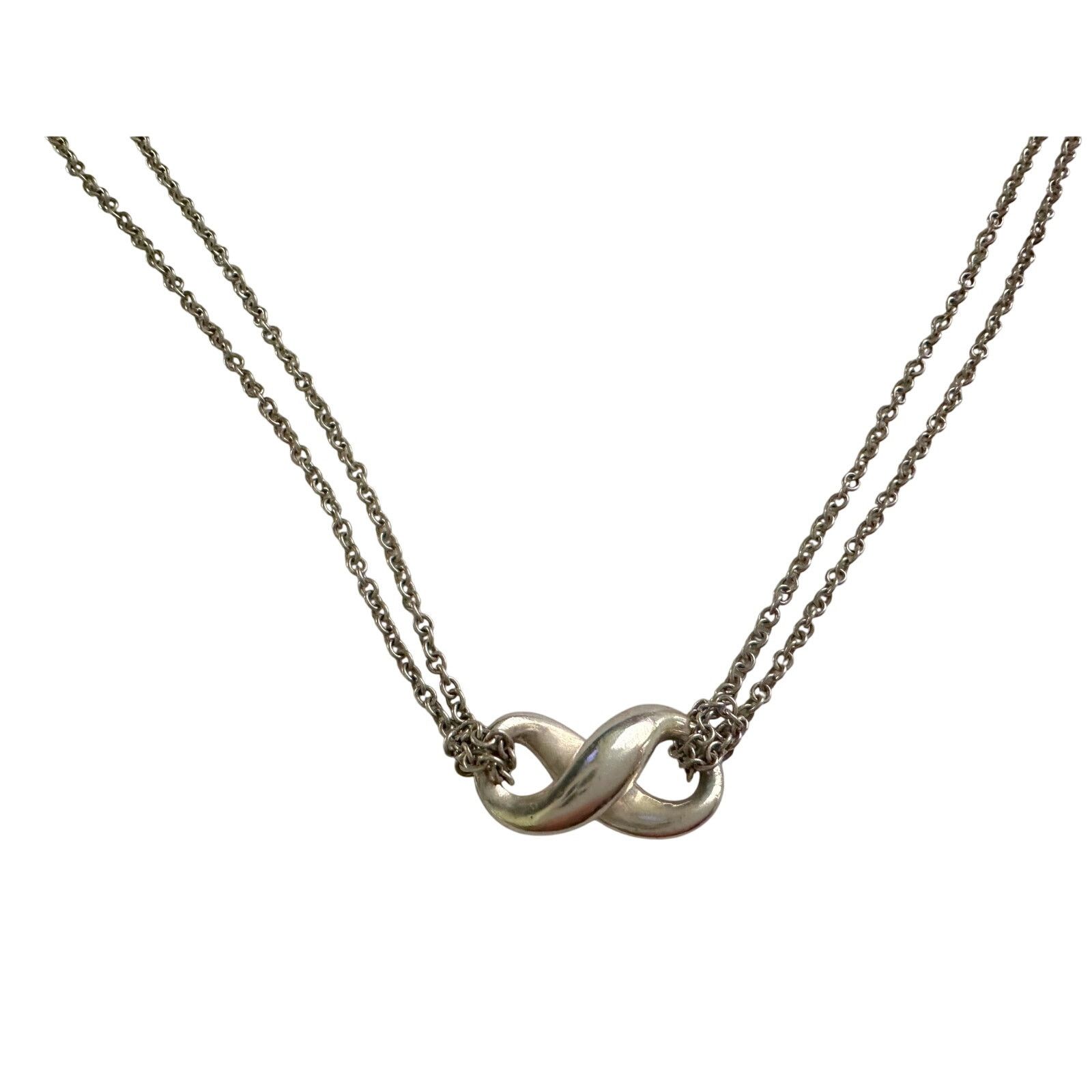 Tiffany & Co. Tiffany & Co Infinity Double Chain Pendant and Necklace Size ONE SIZE - 4 Thumbnail