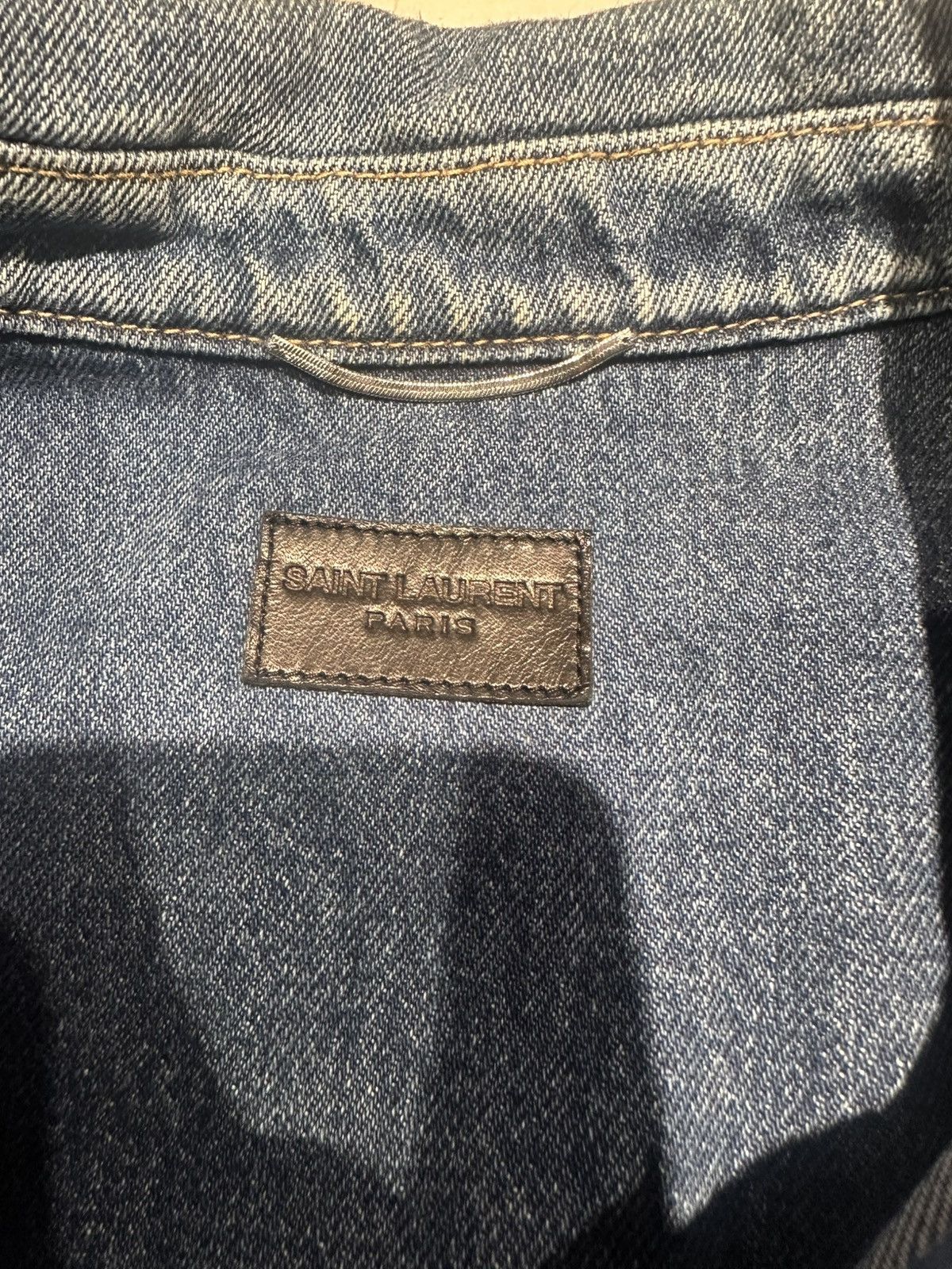 Saint Laurent Paris Saint Laurent Paris “love me forever” Denim Jacket Size US M / EU 48-50 / 2 - 4 Thumbnail
