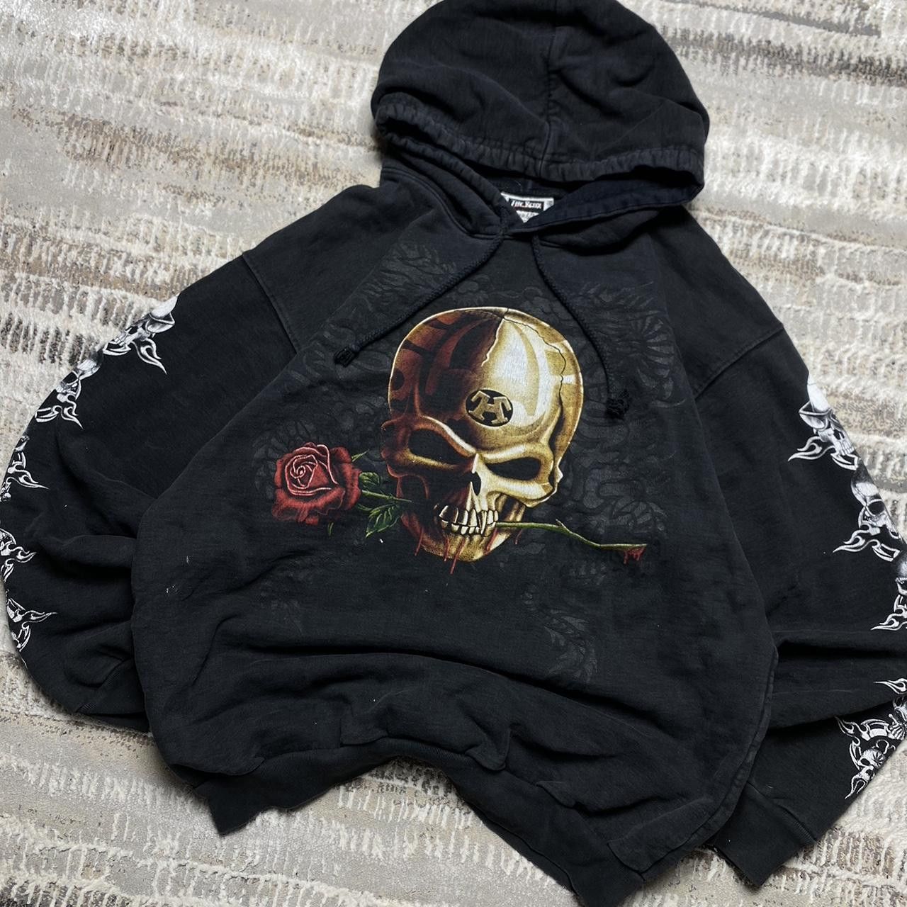 Japanese Brand Vintage Skull "The Roxx" Graphic Hoodie Black M Size US M / EU 48-50 / 2 - 2 Thumbnail