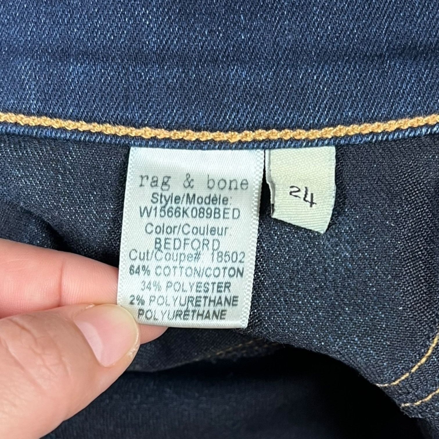 Rag & Bone Rag & Bone Jeans Womens 24 High Rise Ankle Skinny in Bedford Size 24" / US 00 / IT 34 - 7 Thumbnail