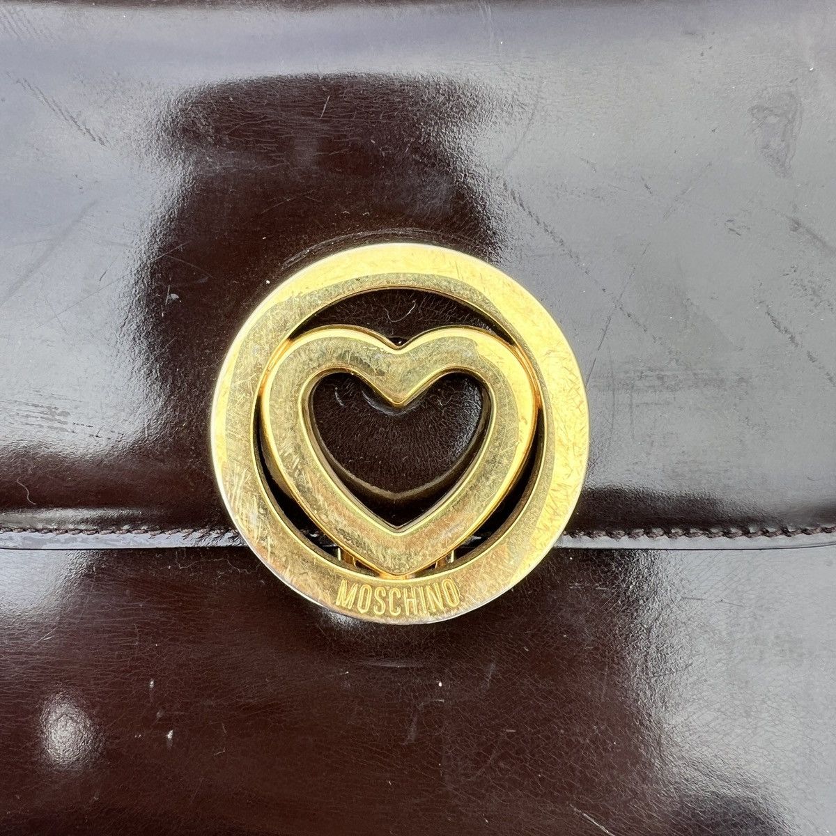 Love Moschino × Moschino Moschino Leather Shoulder Bag Size ONE SIZE - 3 Thumbnail