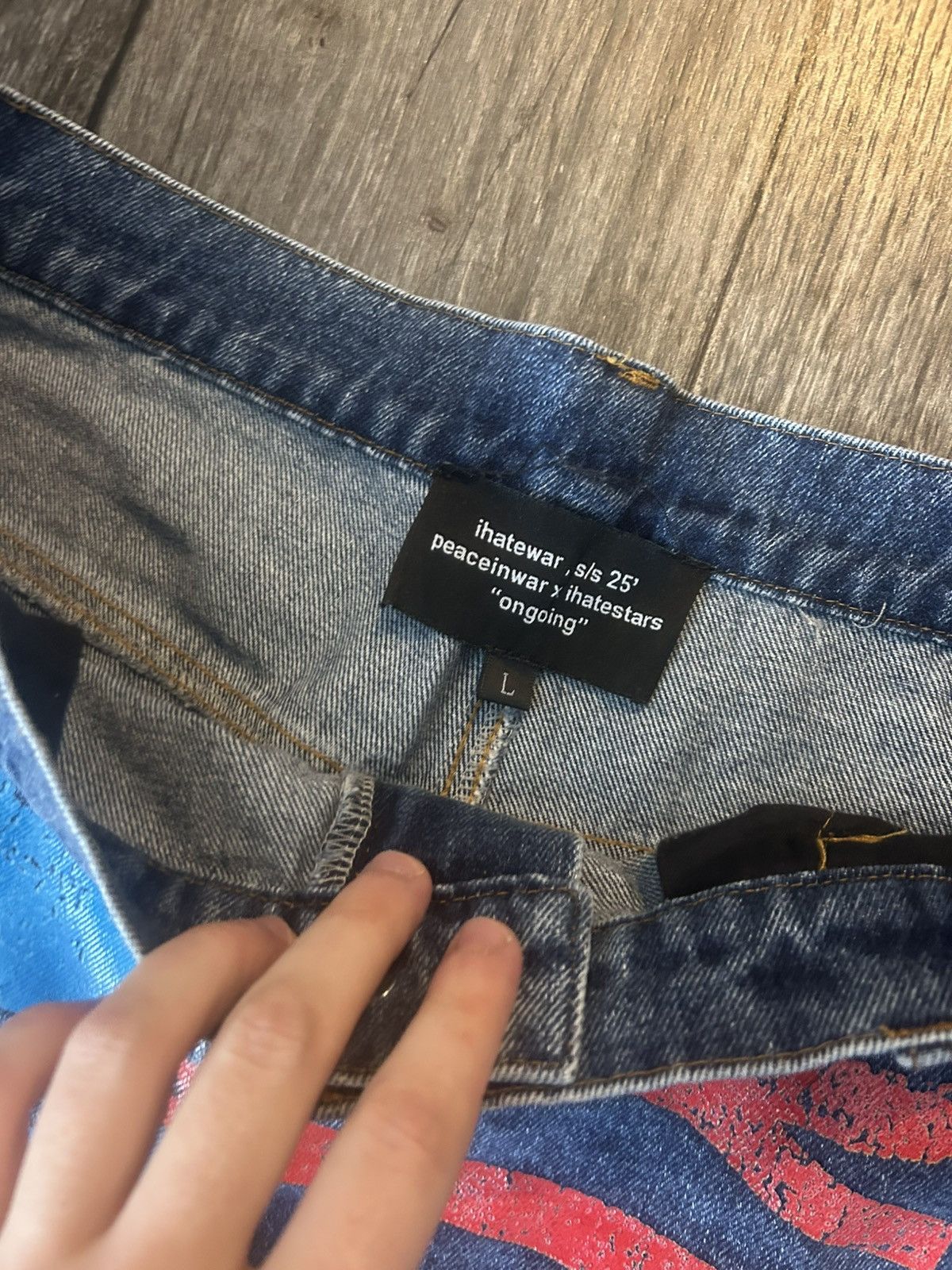 Other Peace in War Jeans Size US 33 - 3 Thumbnail