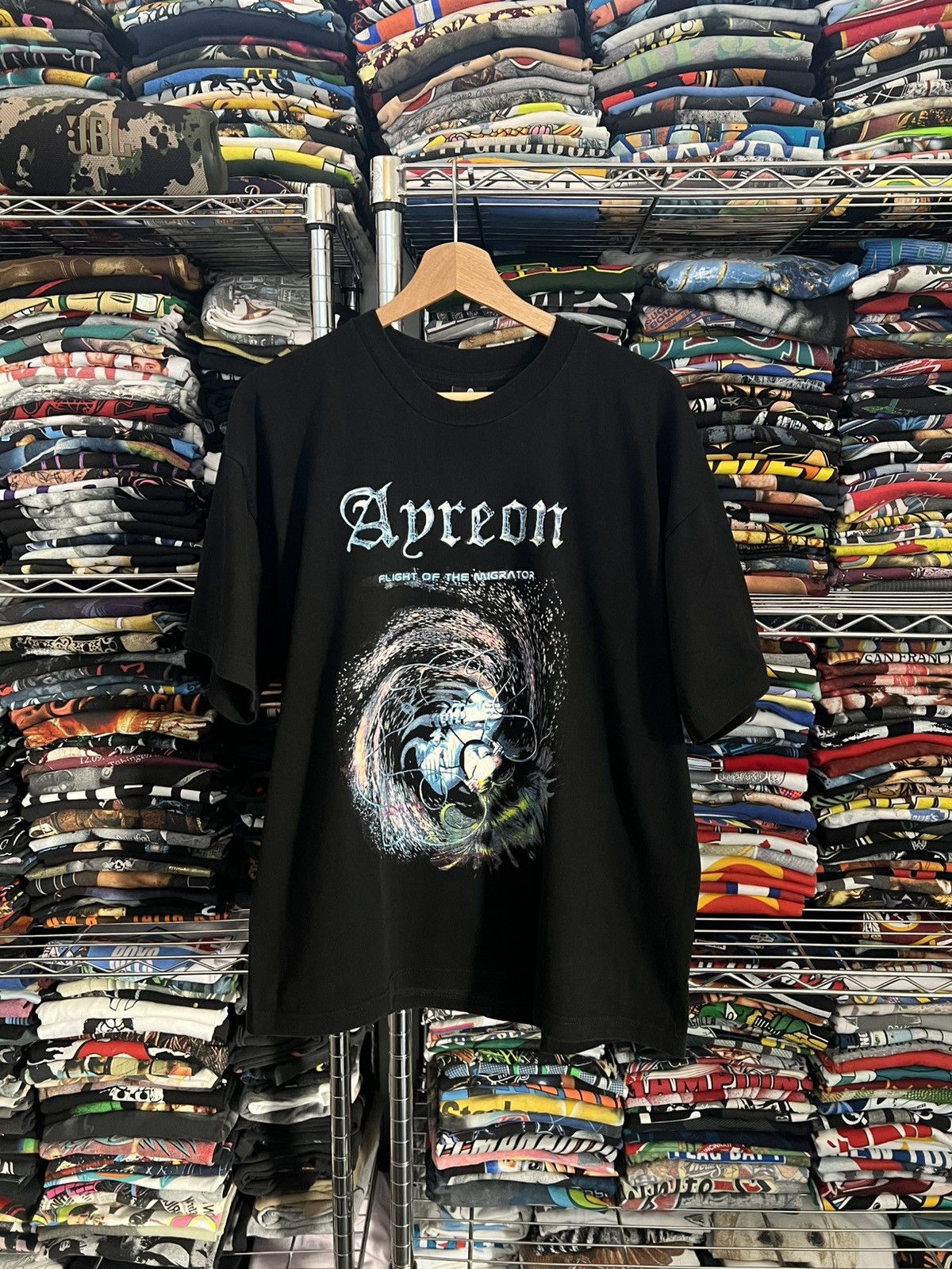 Band Tees 2000 Ayreon Flight of the Migrator Metal Tee Size US L / EU 52-54 / 3 - 1 Thumbnail