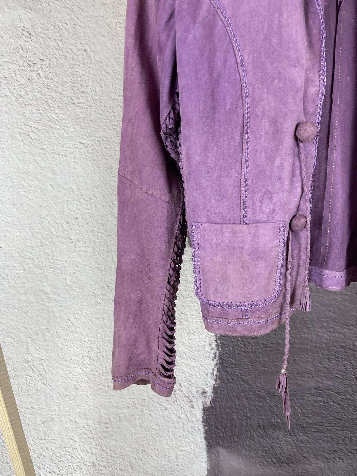 Gimo's Gimo’s leather suede purple jacket size 44 M Size M / US 6-8 / IT 42-44 - 9 Thumbnail