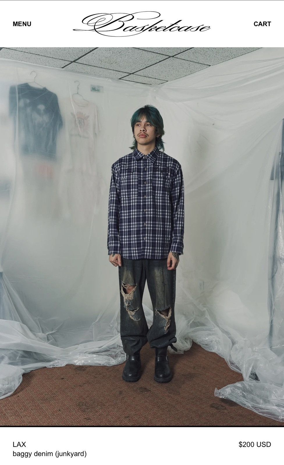 basketcase gallery basketcase gallery lax junkyard denim Size US 30 / EU 46 - 3 Thumbnail