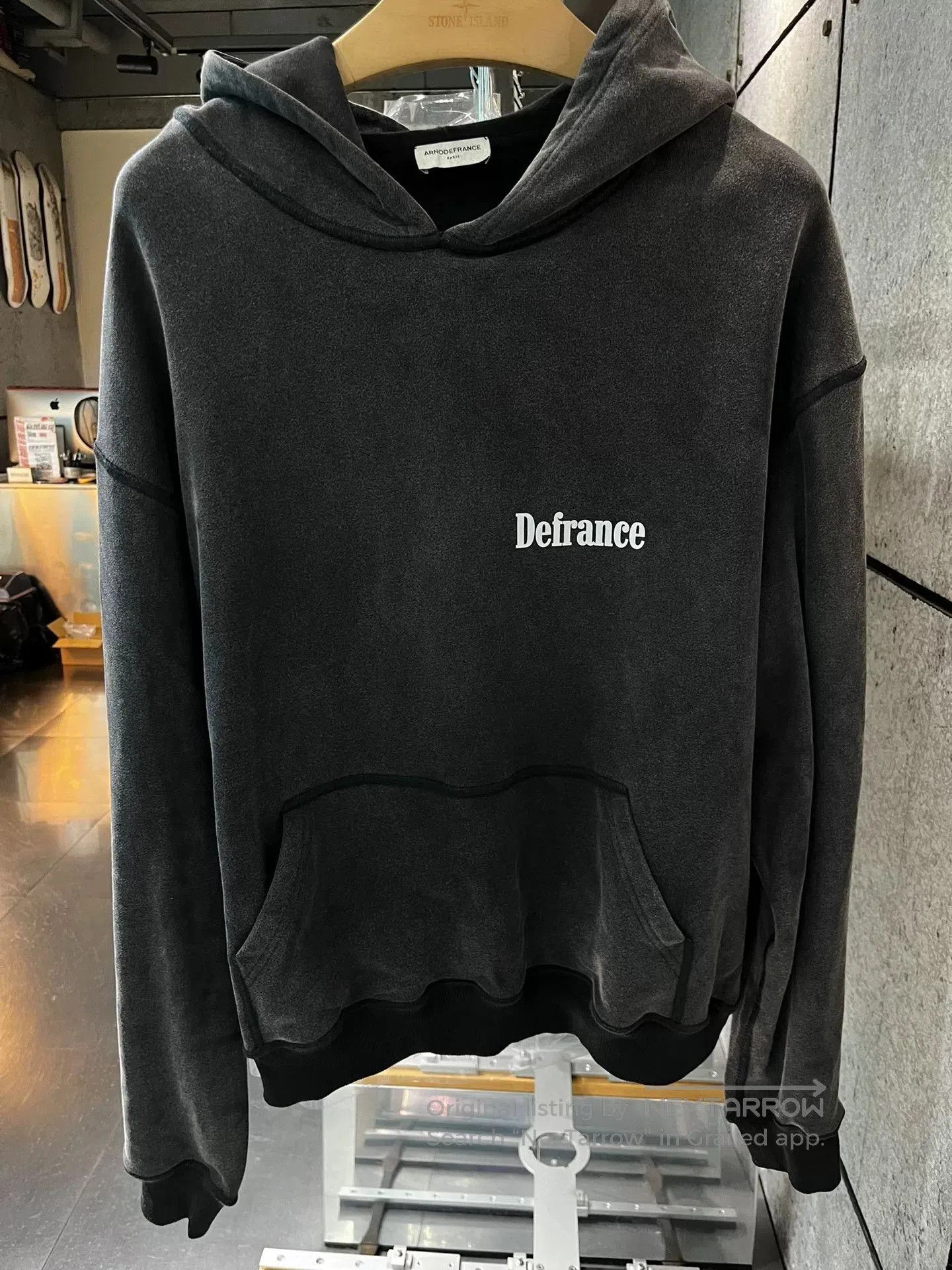 Arno De France ARNODEFRANCE Distressed Washed Marlboro Hoodie. Size US M / EU 48-50 / 2 - 2 Thumbnail