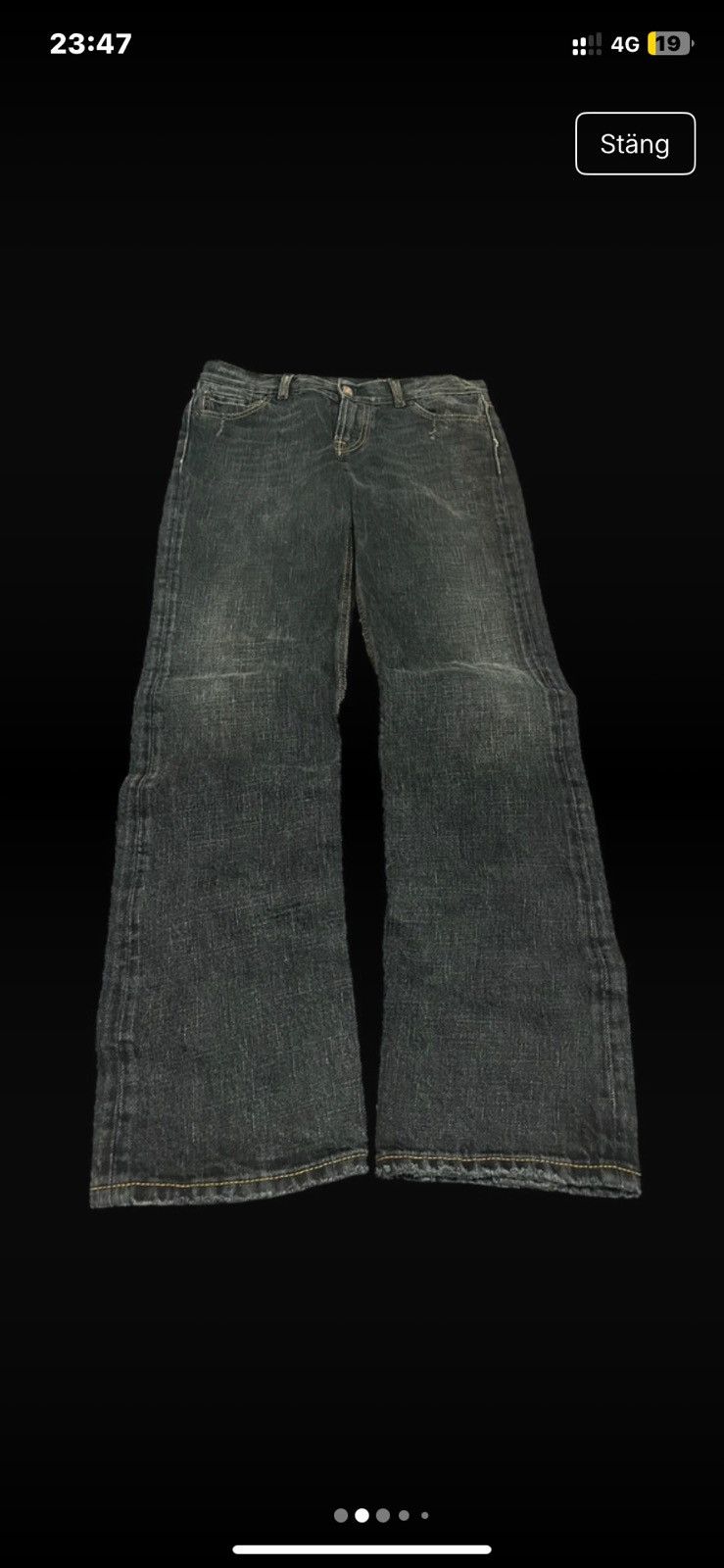 Yohji Yamamoto 2012 Yohji Yamamoto Y-3 denim jeans Size US 29 - 2 Thumbnail