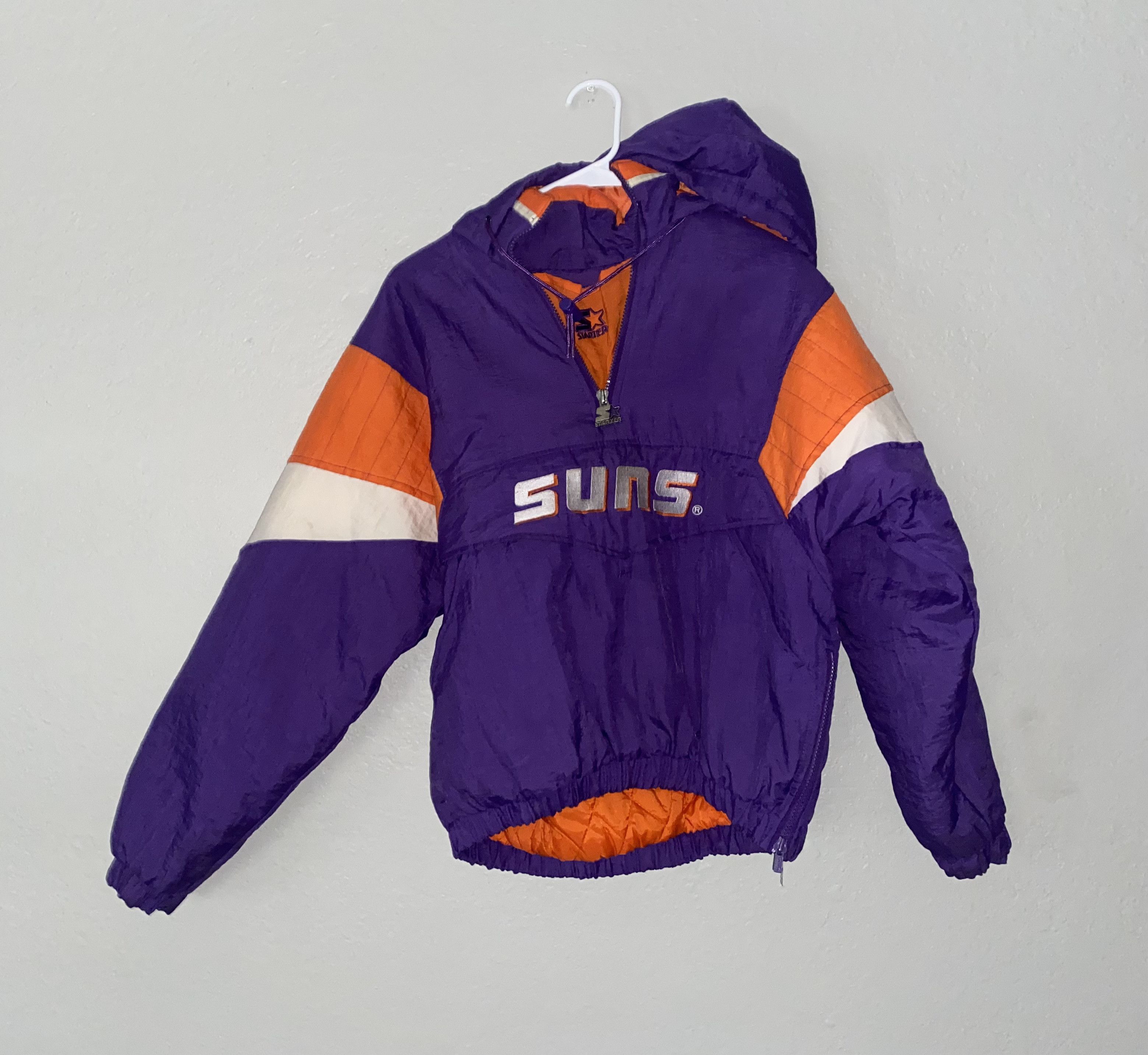 希少 美品 STARTER NBA PHOENIX SUNS vintage STARTER Phoenix Suns Jacket NBA Basketball RARE S xs