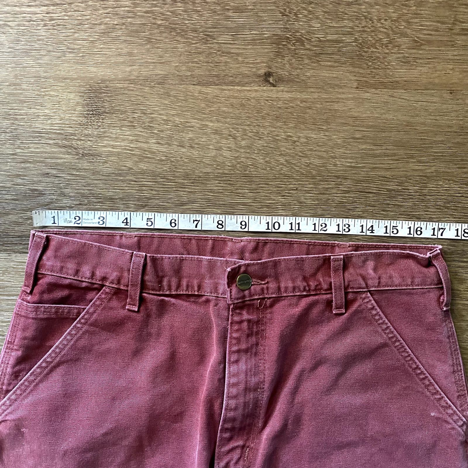 Carhartt Rare Red Carhartt Canvas Carpenter Pants Size US 34 / EU 50 - 3 Thumbnail