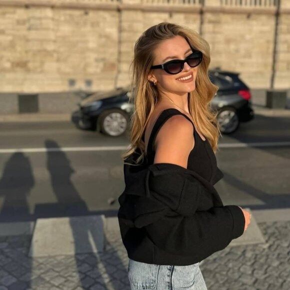 Saint Laurent Paris 🕶️ New Saint Laurent SLM115 002 Sunglasses - Black Frame Size ONE SIZE - 5 Thumbnail