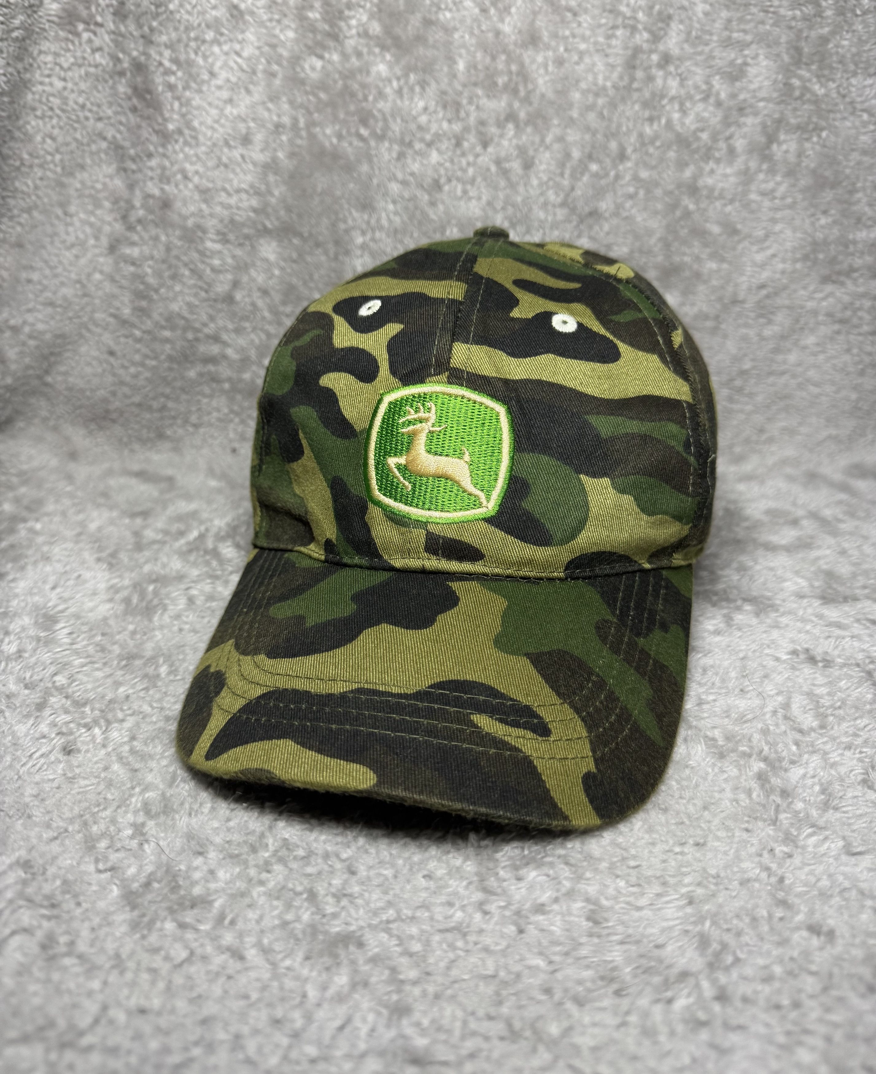 John Deere Vintage John Deere Equipment Camo Hat Adjustable Camouflage Size ONE SIZE - 1 Thumbnail