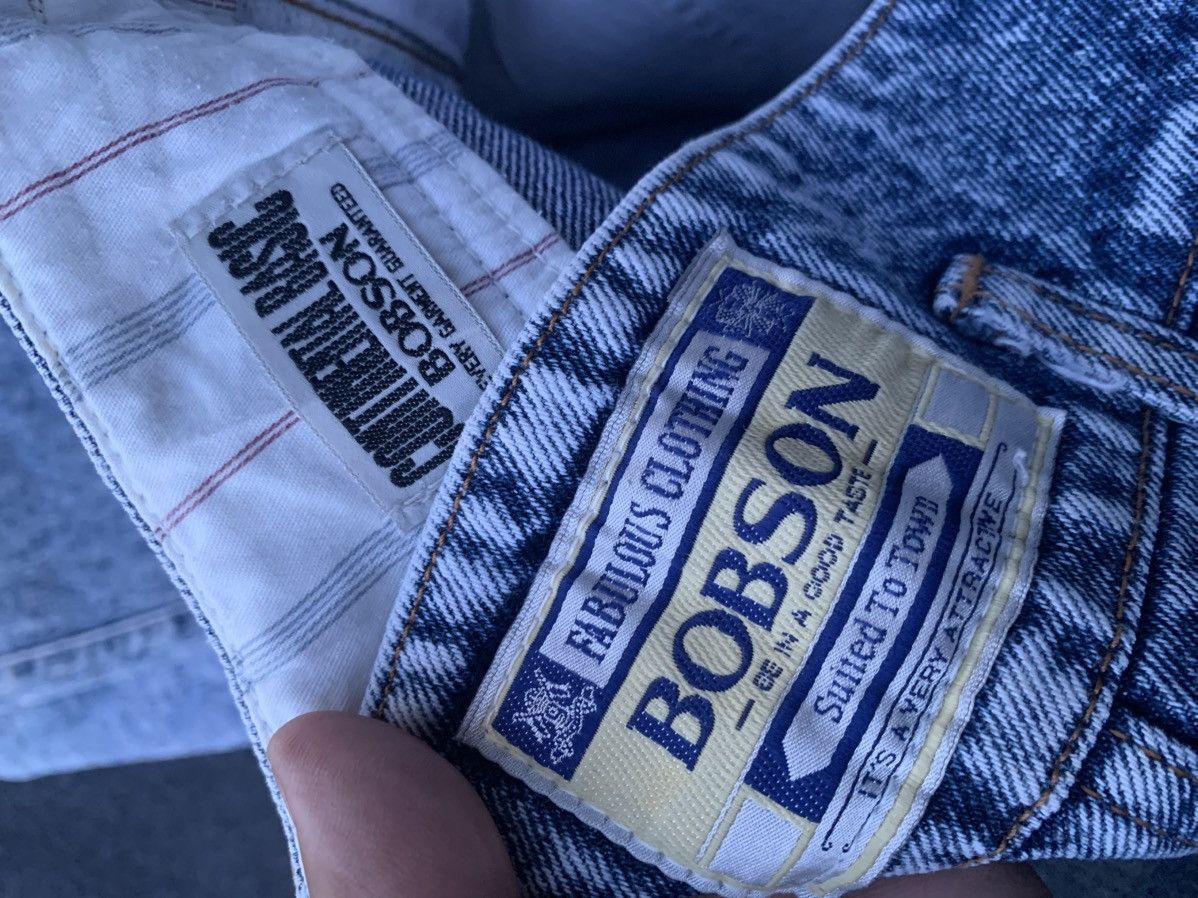 Japanese Brand Vintage Bobson ultra wide acid wash jeans. Size US 29 - 6 Thumbnail