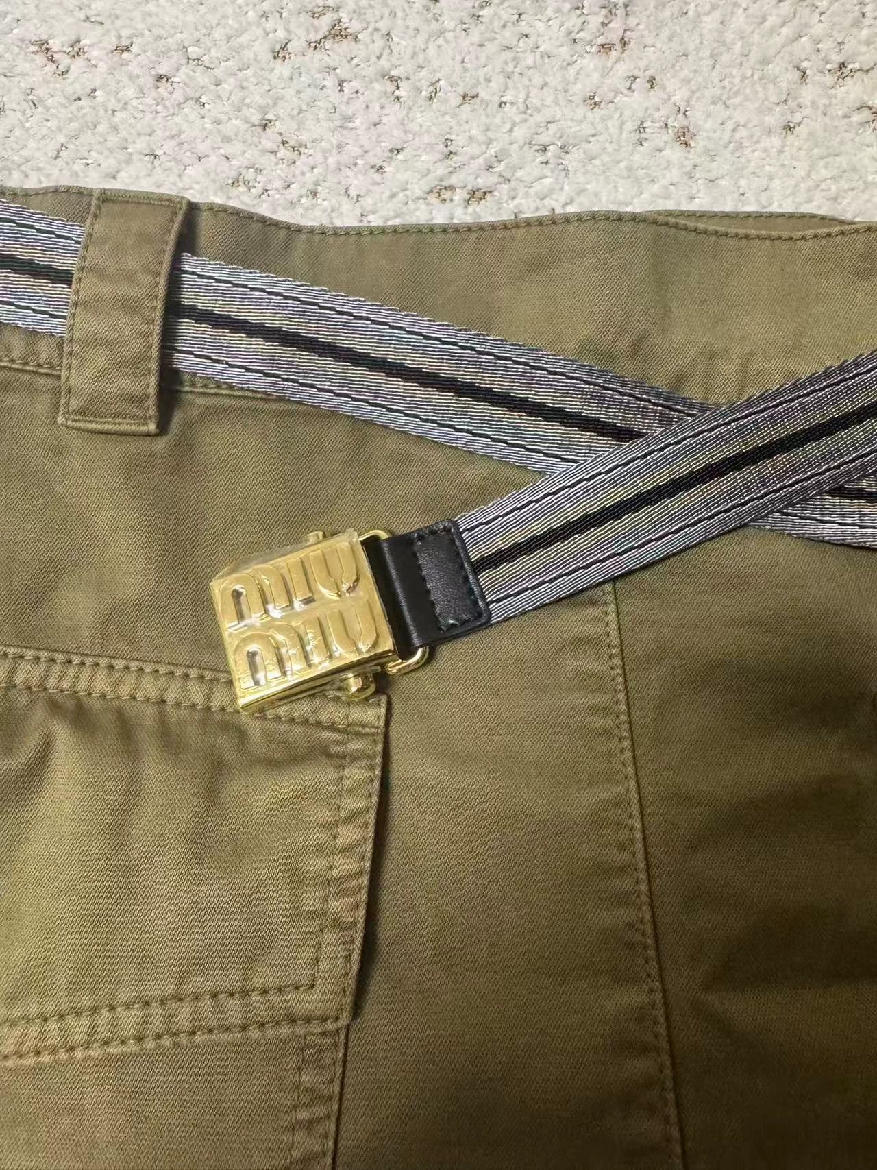 Miu Miu MIU MIU 25 New Workwear Short Skirt (belt film) Size 25" / US 0 / IT 36 - 2 Thumbnail