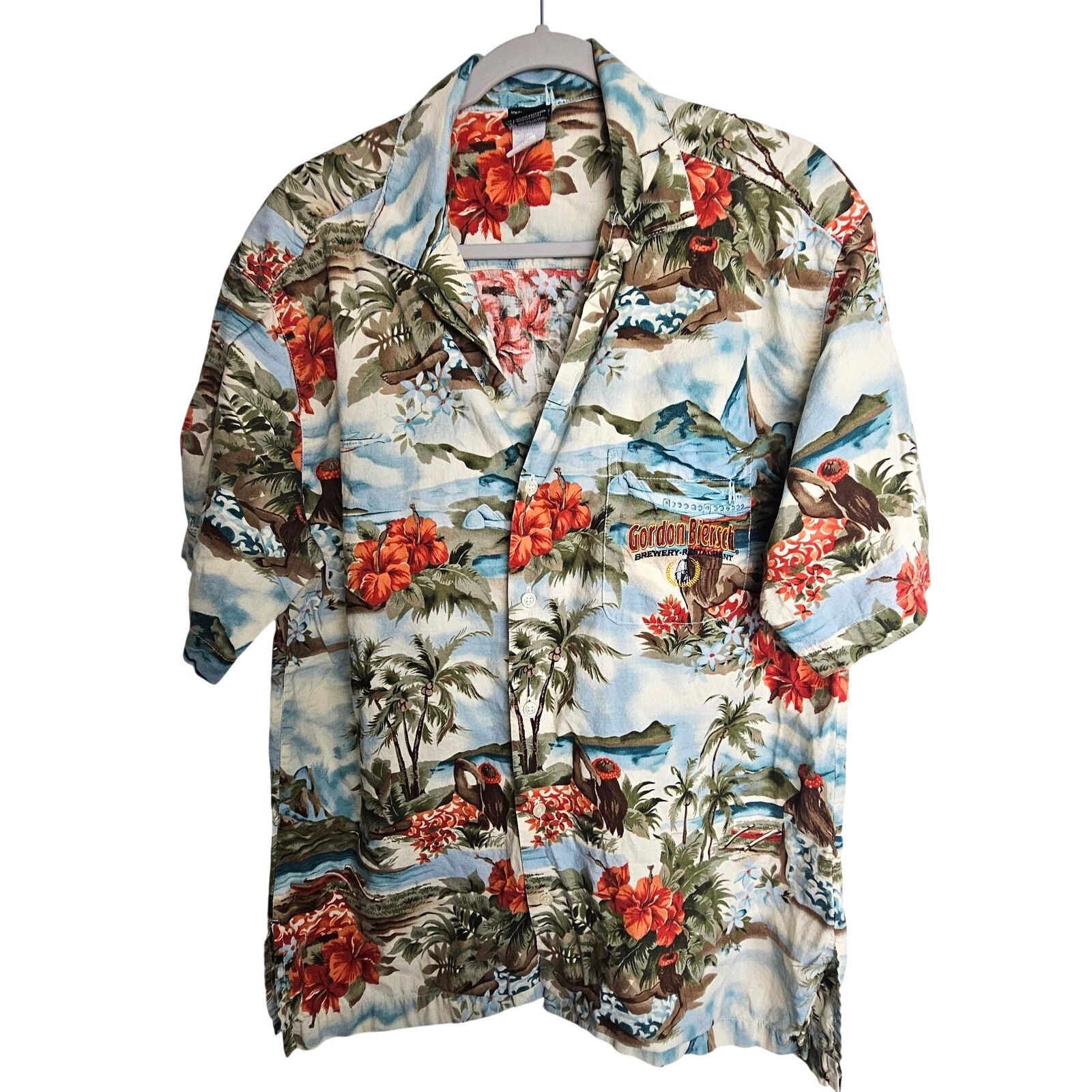 Vintage Vintage Gordon Biersch Mens Tropical Hawaiian Shirt Sz L Size US L / EU 52-54 / 3 - 1 Thumbnail