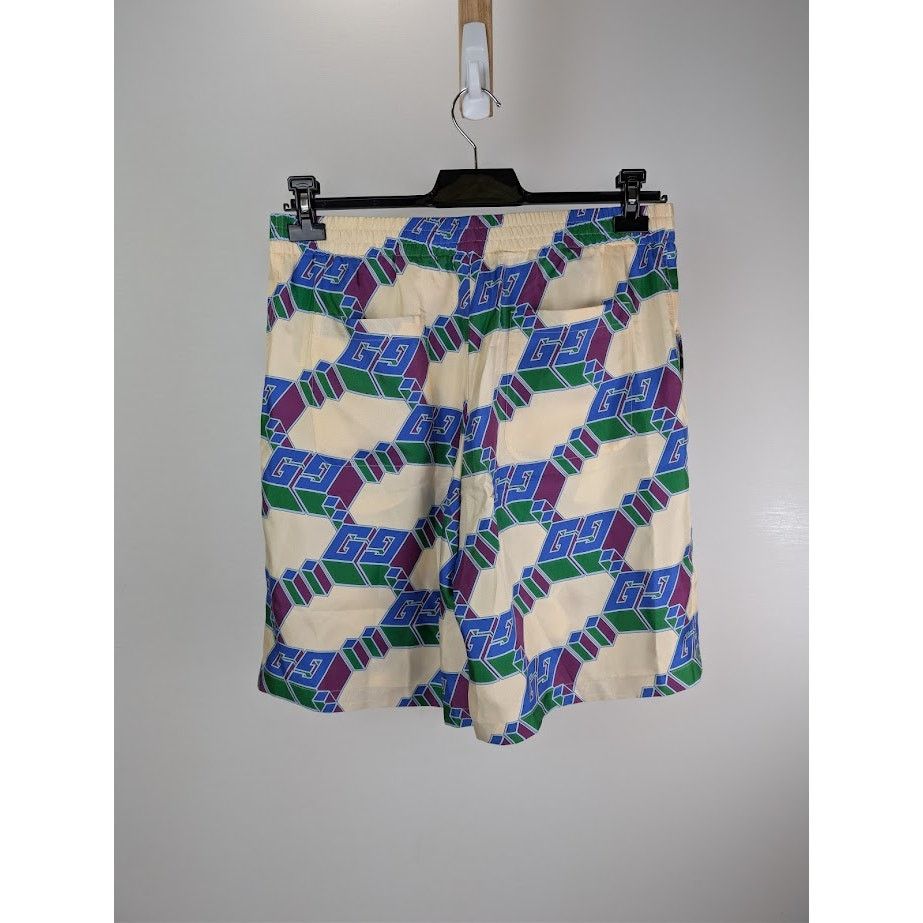 Gucci o1rshd1 Short Pants in Ivory/Blue Size US 34 / EU 50 - 15 Thumbnail