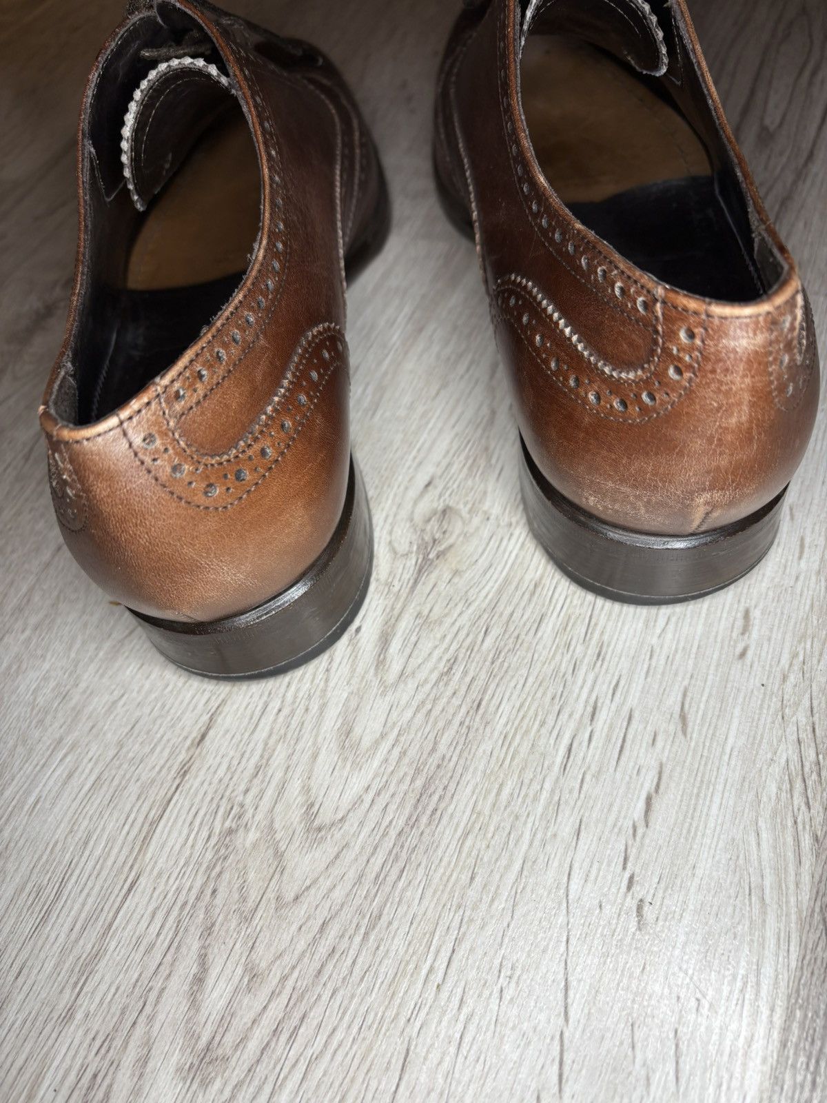 Scarosso Scarosso Brown Leather Wingtip Brogues Size EU 43 Size US 10 / EU 43 - 22 Thumbnail