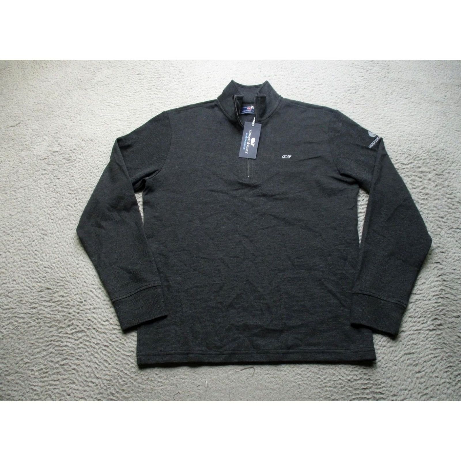 Vineyard Vines Vineyard Vines Quarter Zip Pullover Mens S Black Long Sleeve Performance Top Size US S / EU 44-46 / 1 - 2 Thumbnail