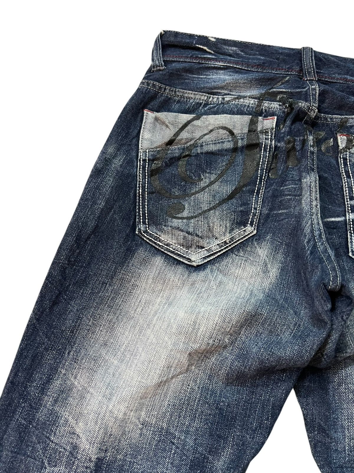 If Six Was Nine Wild Life Skull Bones Clawmark Mud wash If six was nine styl Size US 30 / EU 46 - 13 Thumbnail