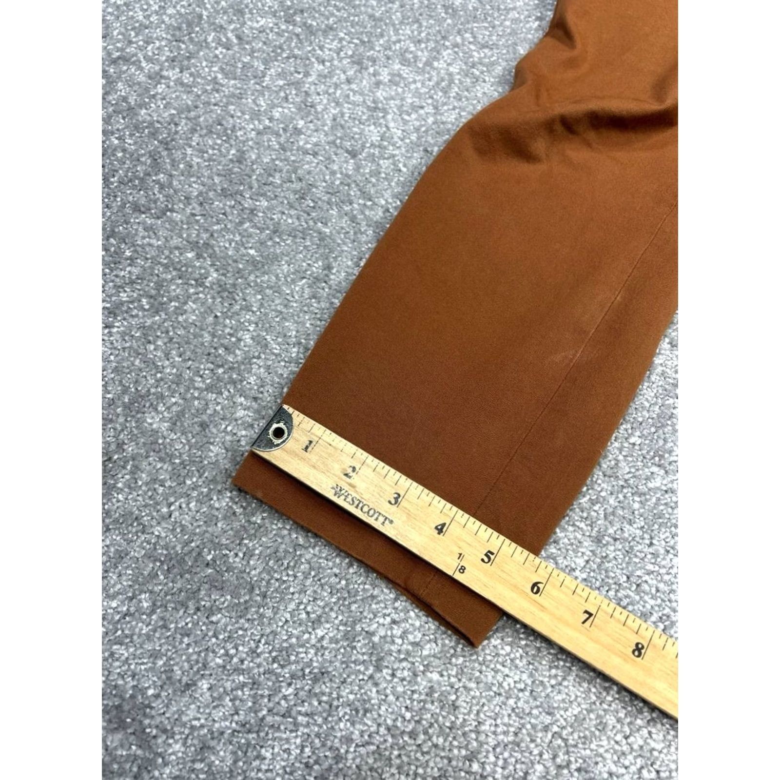 Everlane Everlane Pants Womens 6 Brown Curvy Fit Cotton Stretch Tapered Leg Mid Rise Size 28" / US 6 / IT 42 - 7 Thumbnail