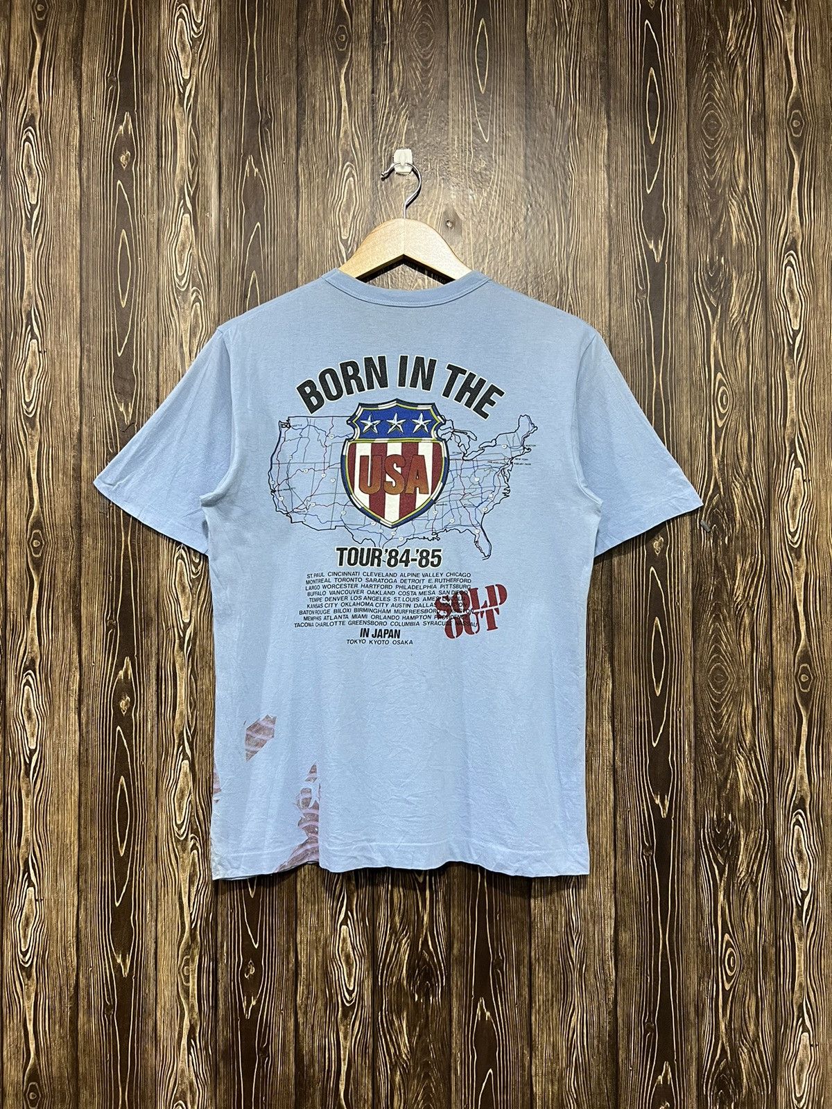 Band Tees × Vintage Vintage 80s Bruce Springsteen & The Streetband Tour Tshirt Size US M / EU 48-50 / 2 - 8 Thumbnail
