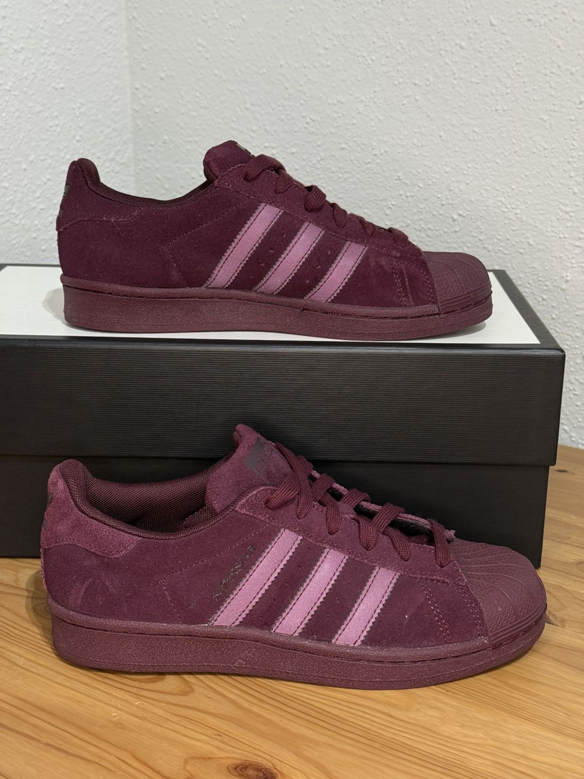 Adidas adidas Superstar Maroon Purple Size US 4.5 / IT 34.5 - 4 Thumbnail