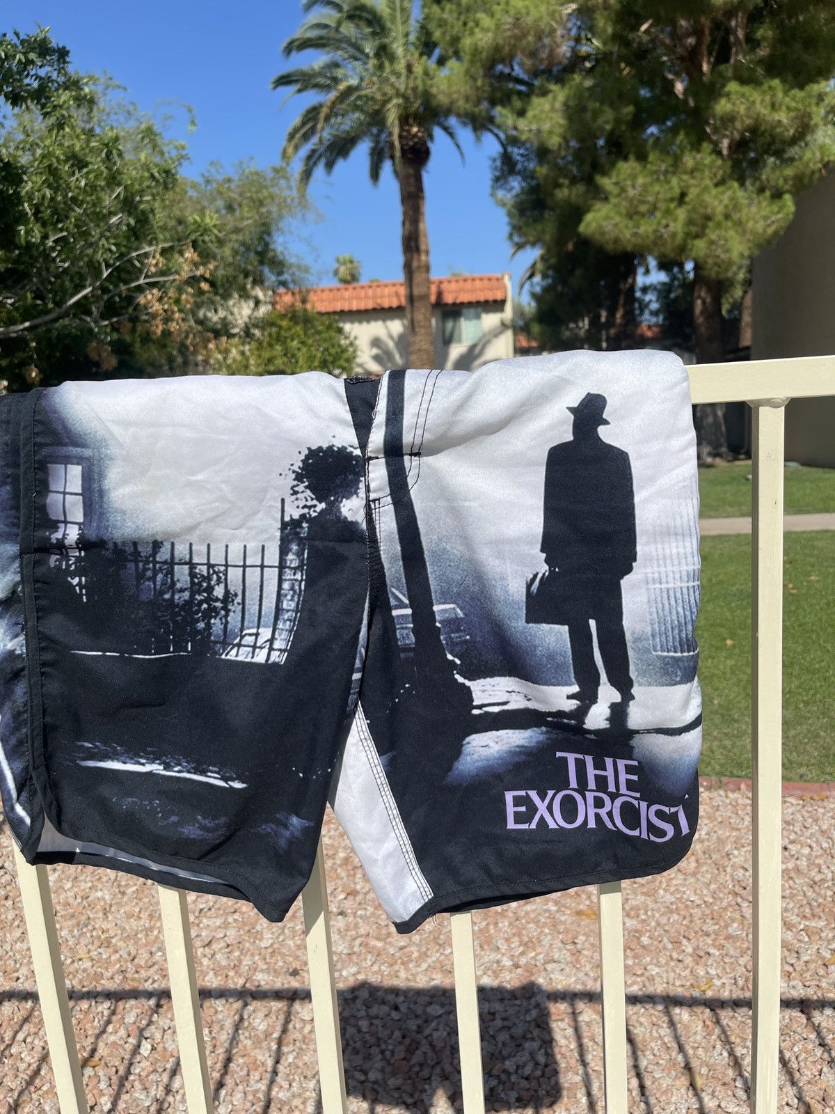 Hot Topic The Exorcist Swim Trunks 👹 Size US 30 / EU 46 - 6 Thumbnail