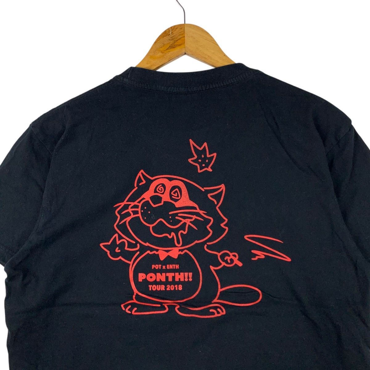 Vintage Pot x Enth PONTH!! Tour 2018 Japan Logo Print Black Shirt Size US L / EU 52-54 / 3 - 2 Thumbnail