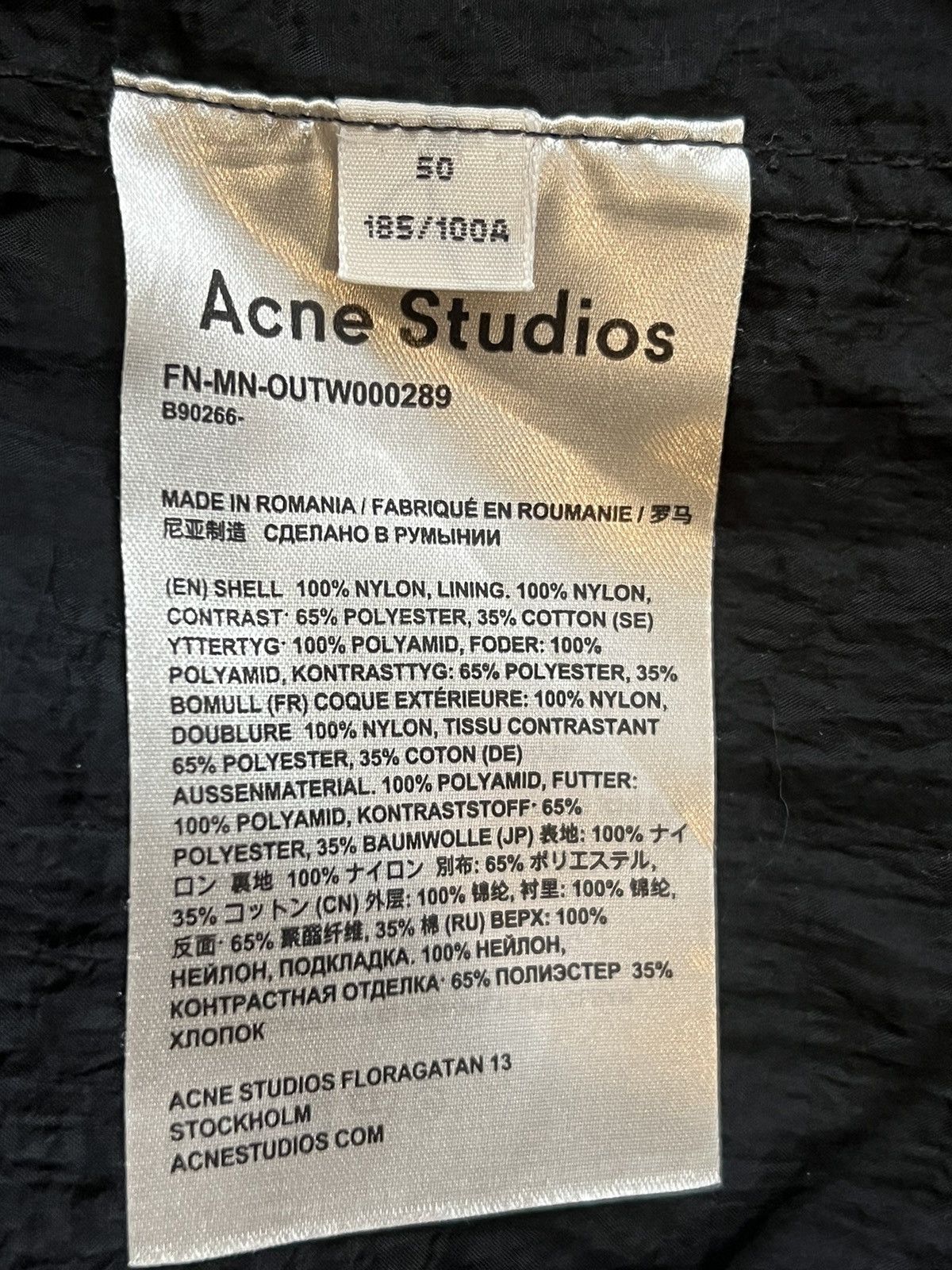 Acne Studios Acne AW20 tactical button up shirt Size US L / EU 52-54 / 3 - 6 Thumbnail