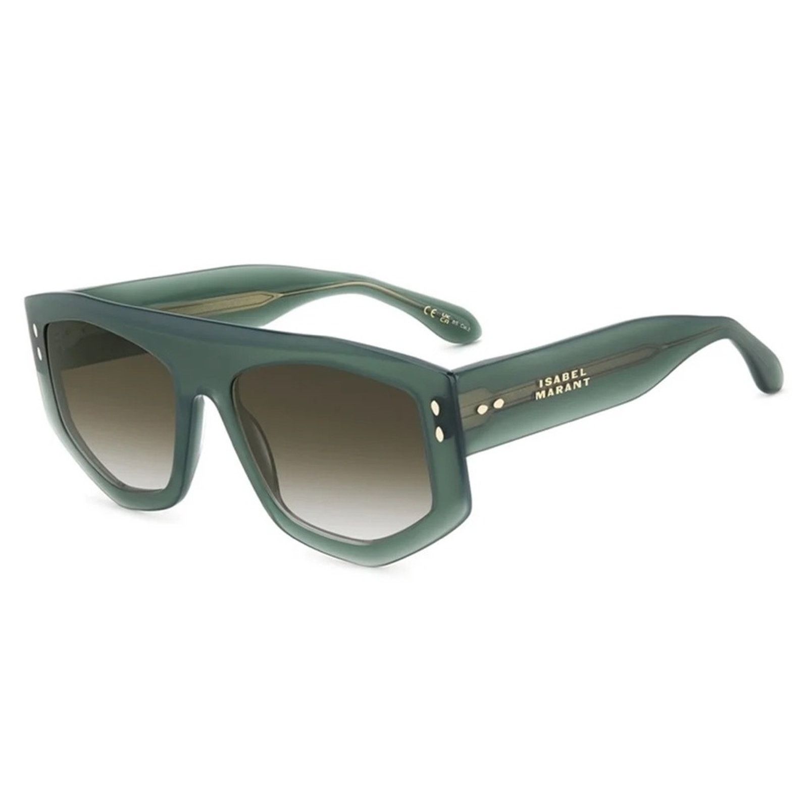 New! Isabel Marant IM0154/S 1ED9K Green Geometric Sunglasses  display picture 3