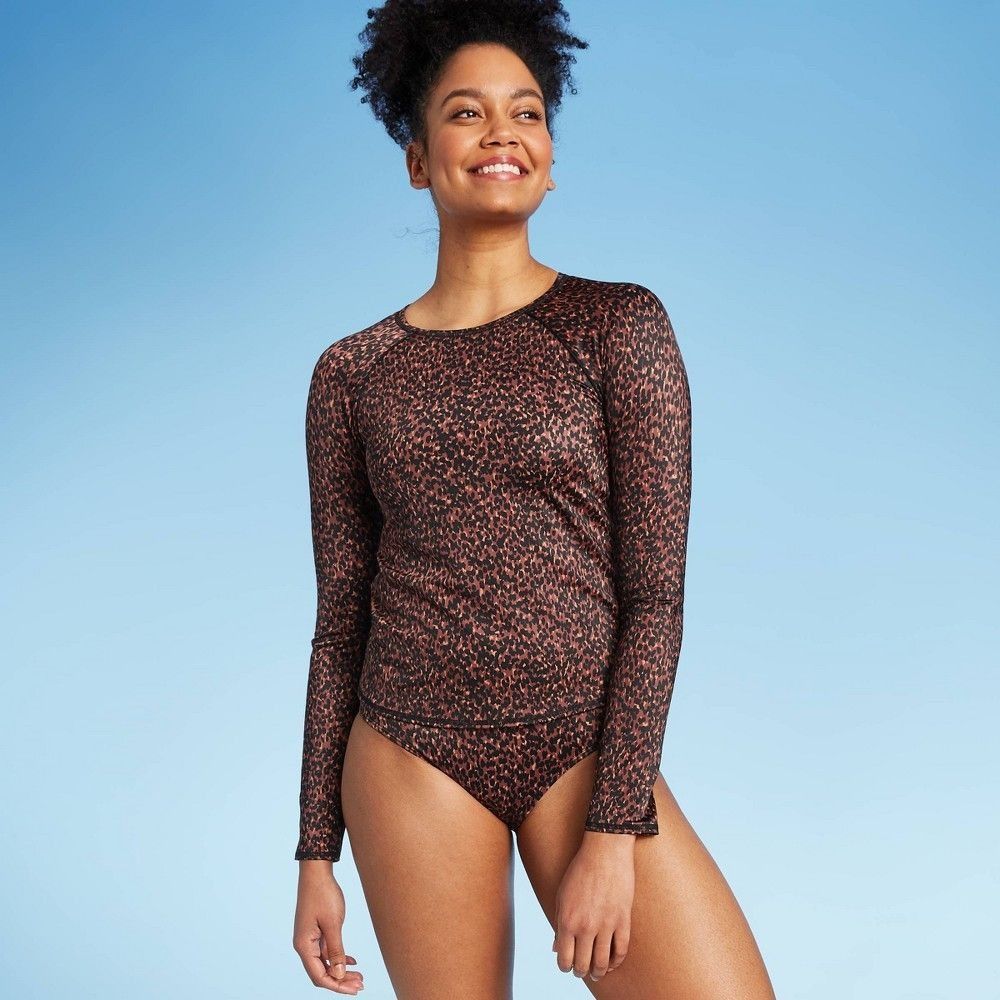 Other All In Motion Womens UPF 50+ Long Sleeve Swim Rash Guard Med Size M / US 6-8 / IT 42-44 - 2 Thumbnail