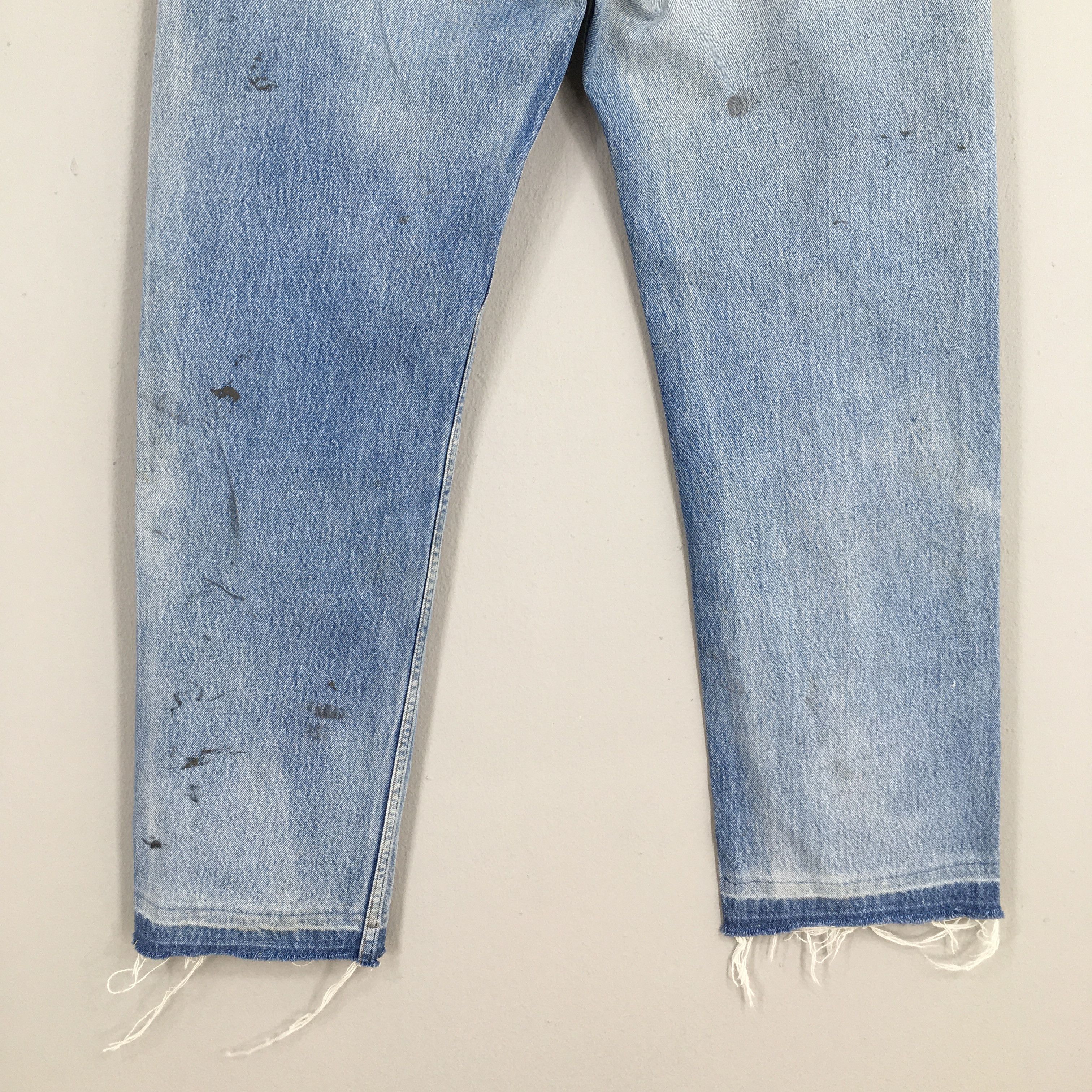 Levi's Size 30x28 Vintage 90s Levi's 501 Faded Blue Jeans S2018 Size US 30 / EU 46 - 10 Thumbnail
