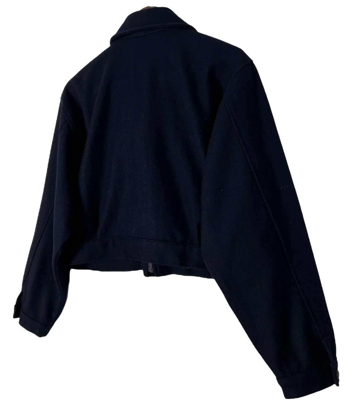 Japanese Brand × Vintage Vintage Anolitta Crop Duffle Jacket In Navy Size M / US 6-8 / IT 42-44 - 5 Thumbnail