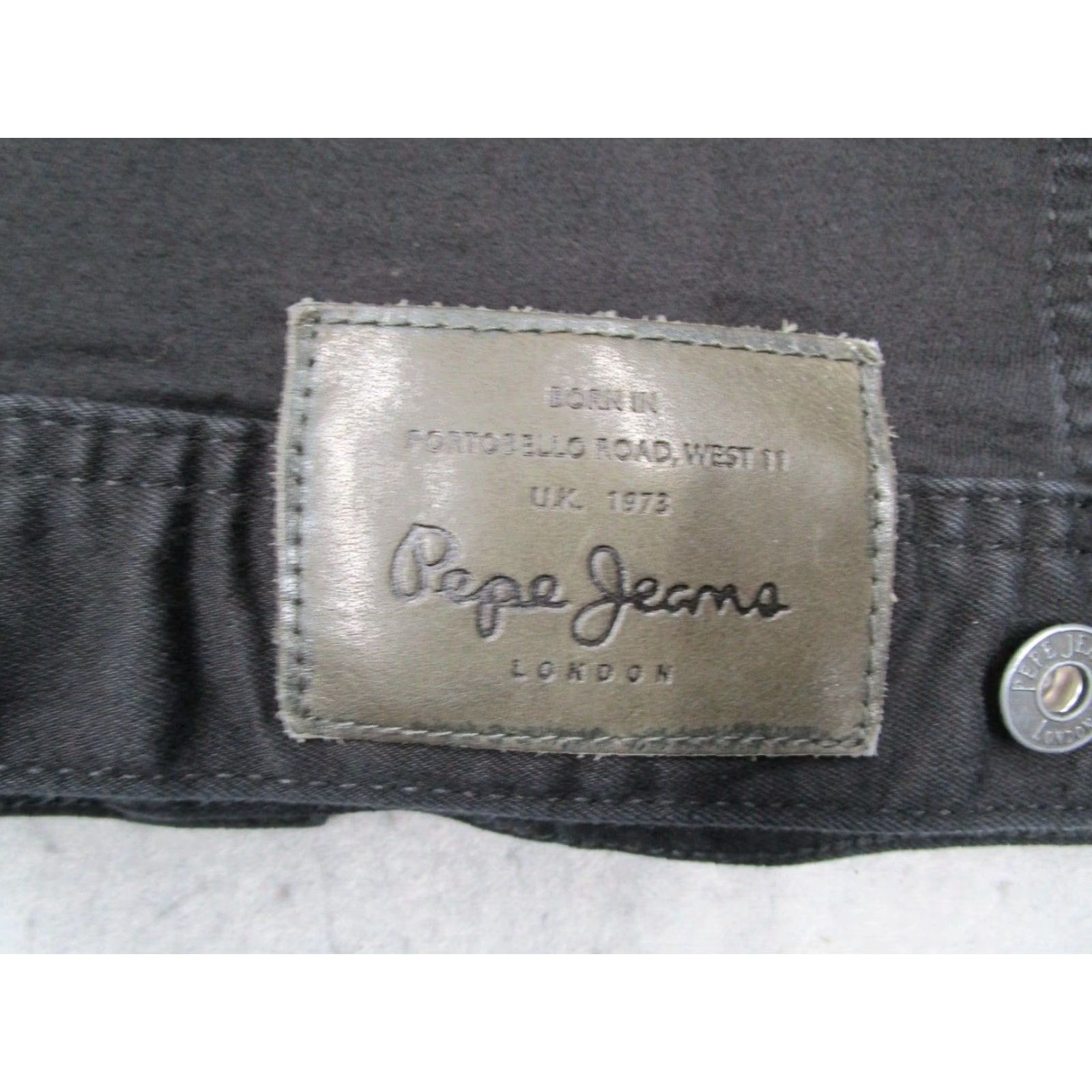 Pepe Jeans Pepe Jeans Jacket Women XL Black Denim Button Up Rooster Trucker Slim Womens Size 40" / US 18 - 5 Thumbnail