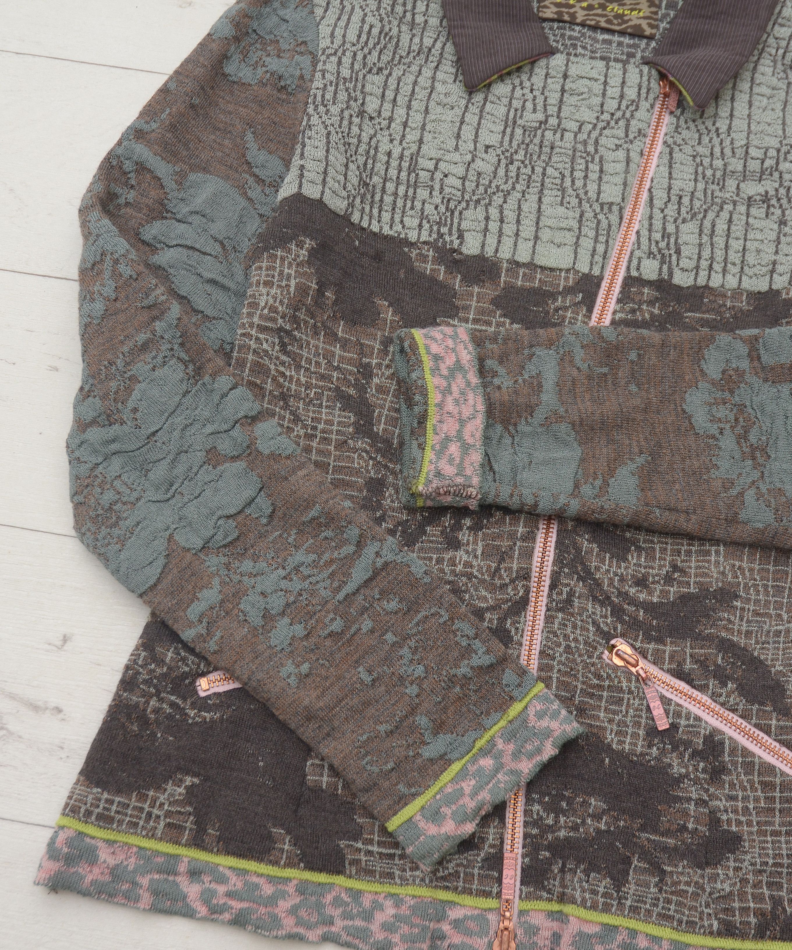 Other Vintage Eva & Clandi Woll Full Zip Sweater Jacket 90's Size S / US 4 / IT 40 - 6 Thumbnail