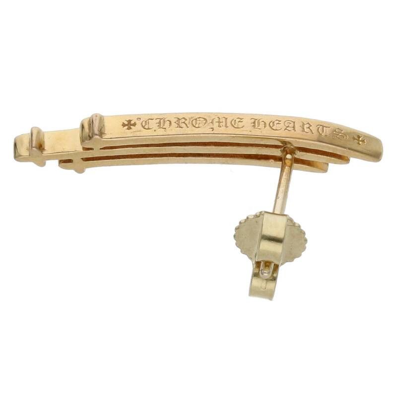 Chrome Hearts Chrome Hearts Gold RS3 Cross Earring Size ONE SIZE - 3 Thumbnail
