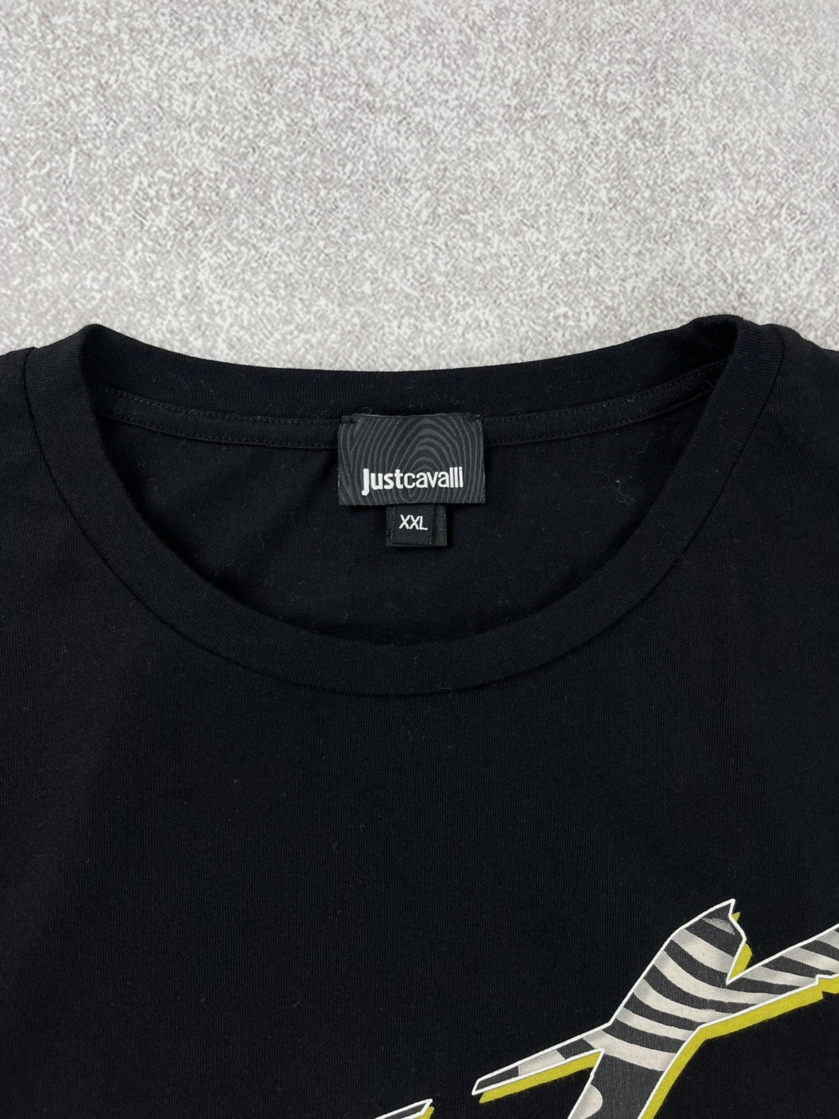 Just Cavalli × Roberto Cavalli Just Cavalli Regular Fit Logo T-Shirt Size US XXL / EU 58 / 5 - 5 Thumbnail