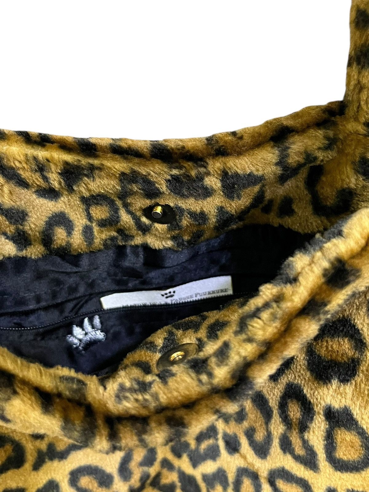 Vintage La Maison de la Fausse Fourrure Leopard Faux Fur Tote Bag Size ONE SIZE - 11 Thumbnail