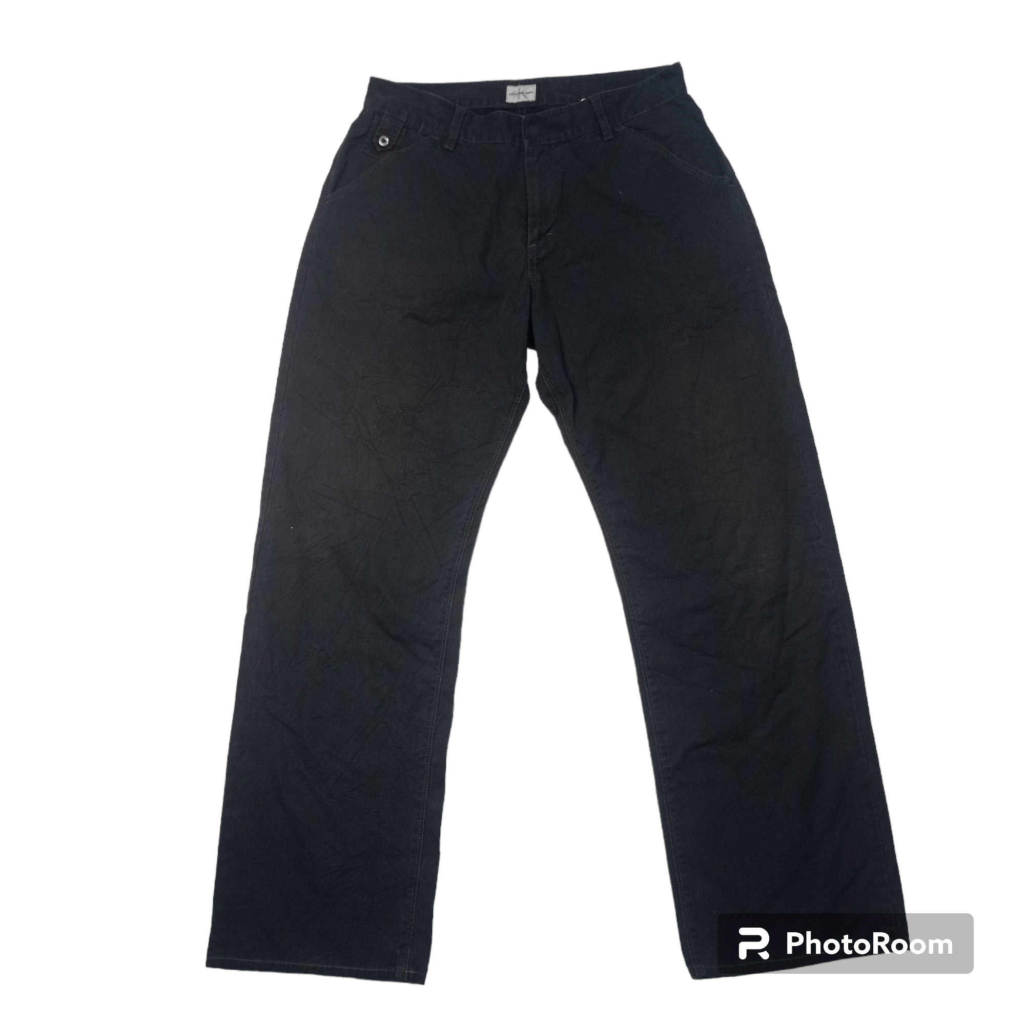 Calvin Klein Calvin Klein Super Black Casual Pants Size US 30 / EU 46 - 1 Thumbnail