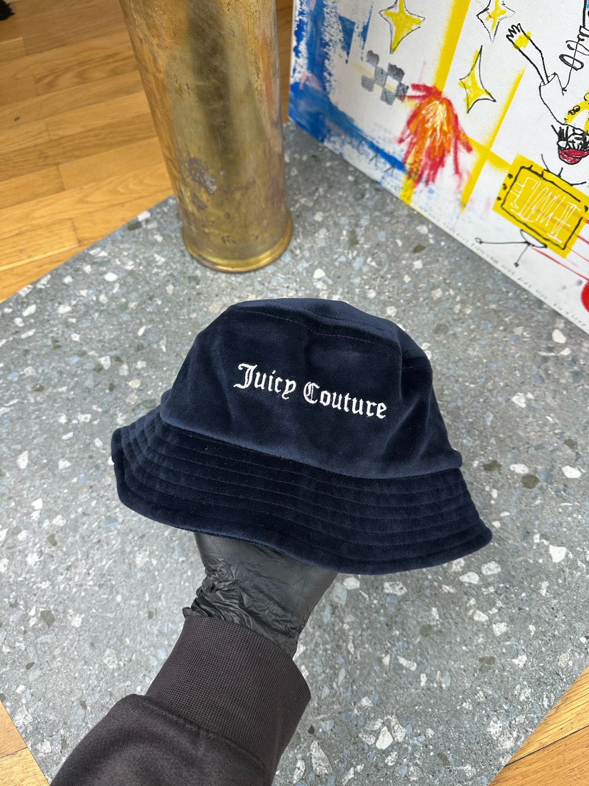 Juicy Couture Juicy Couture Bucket Hat Cap Crown Terry Cloth JC y2k Size ONE SIZE - 1 Thumbnail
