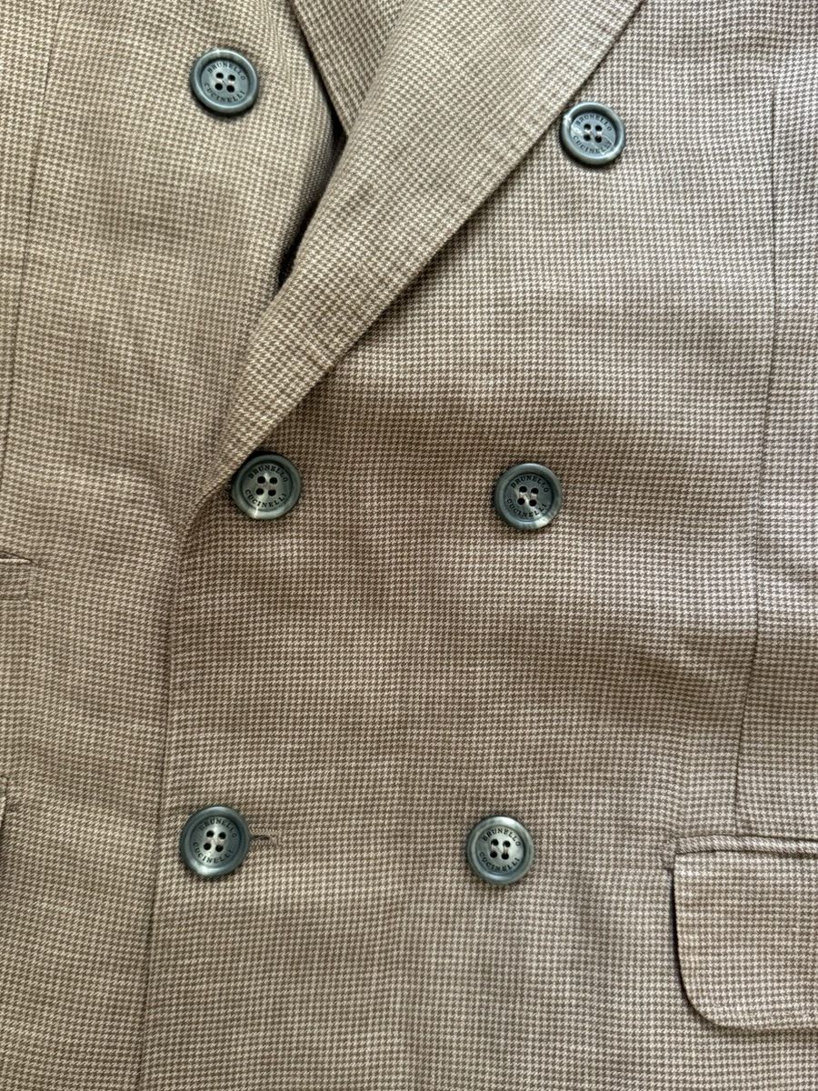 Brunello Cucinelli Brunello cucinelli brown blazer Size 48S - 4 Thumbnail