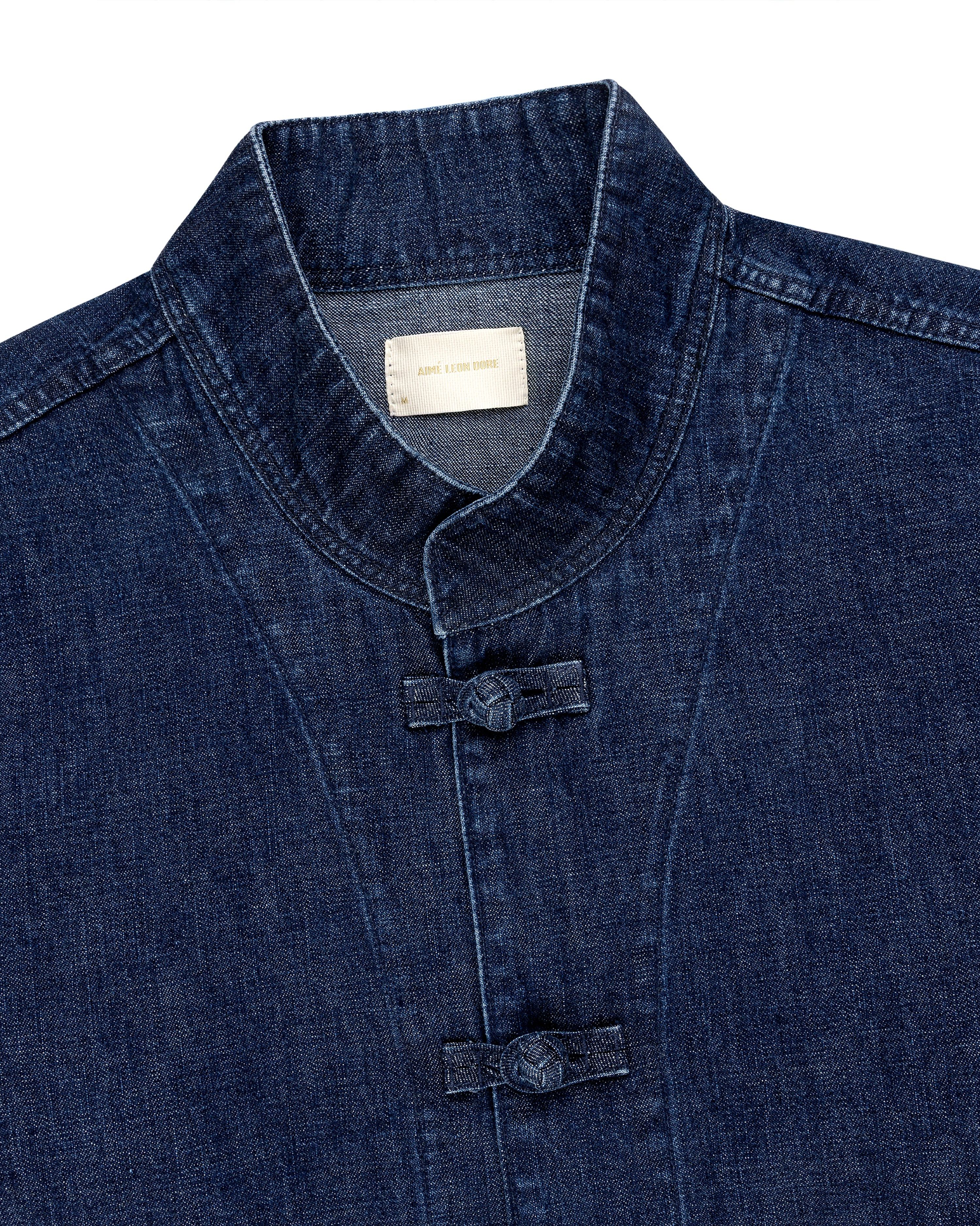 Aime Leon Dore Aime leon dore Collarband denim jacket Navy size LARGE Size US L / EU 52-54 / 3 - 10 Thumbnail