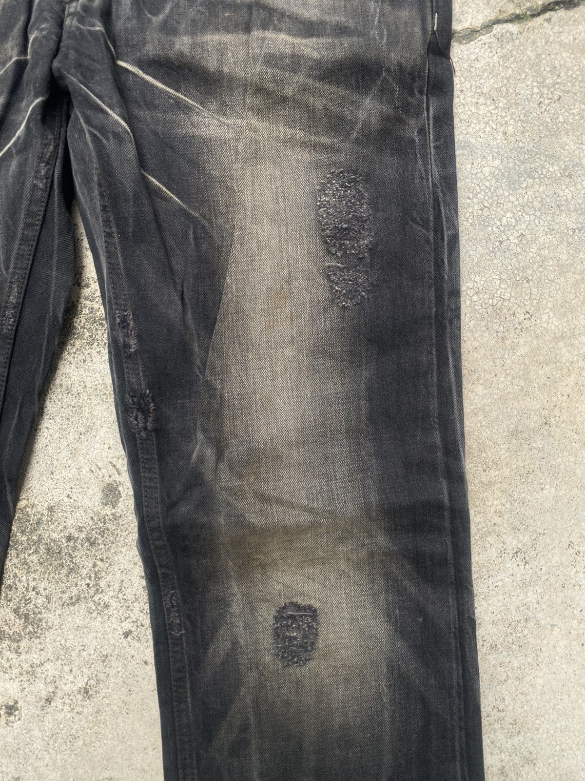 If Six Was Nine × Japanese Brand Red Pepper Faded Clawmark Boro Straight cut Jeans Size US 32 / EU 48 - 8 Thumbnail