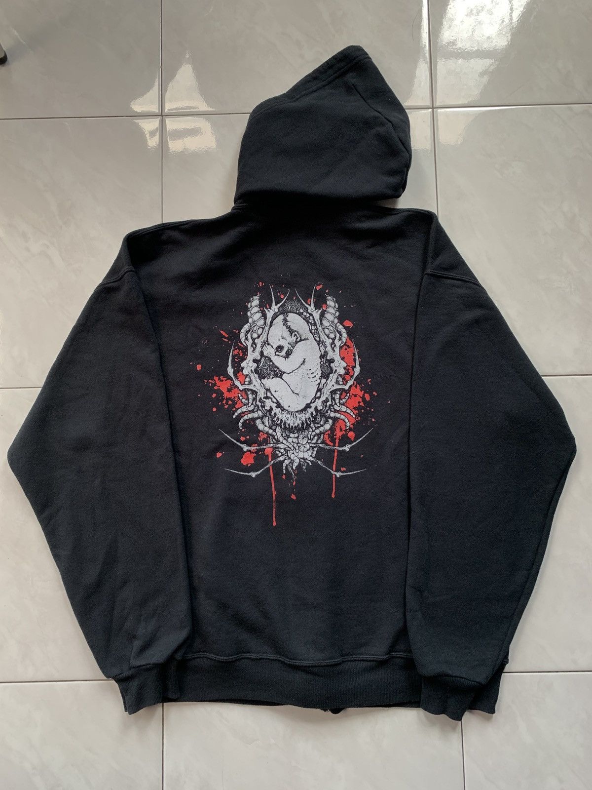 Band Tees Vintage Dying Fetus zipper hoodie brutal death metal tee Size US L / EU 52-54 / 3 - 2 Thumbnail