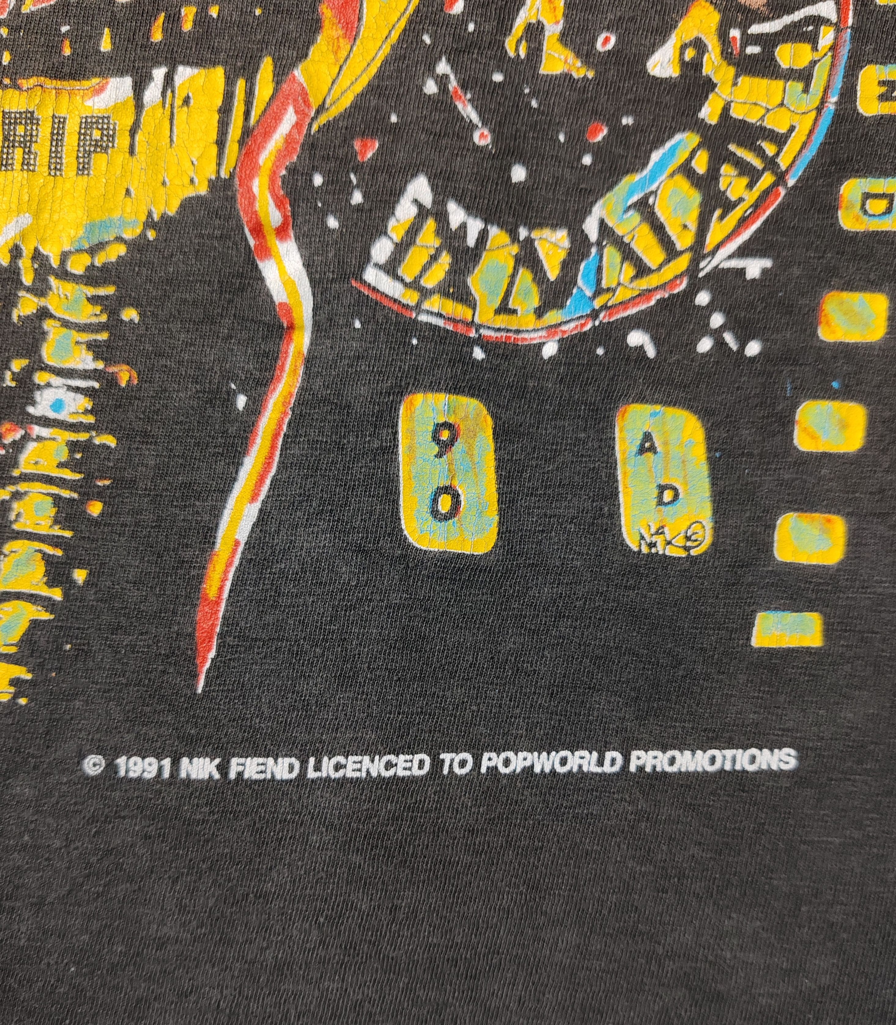 Band Tees 1990 Alien Sex Fiends Sleeveless Cut Off T shirt size M-L Size US M / EU 48-50 / 2 - 6 Thumbnail